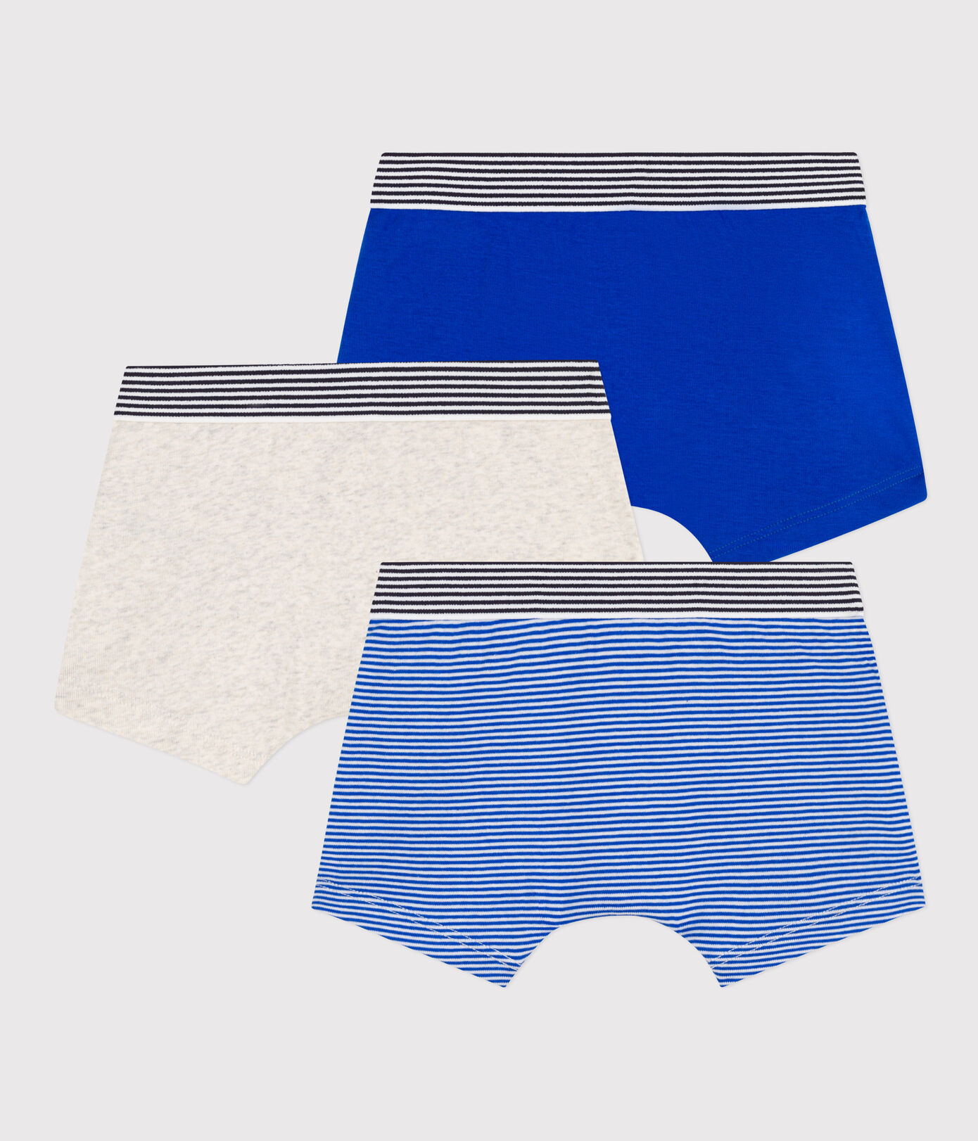 Lot de 3 boxers Petit Bateau en coton petit garon