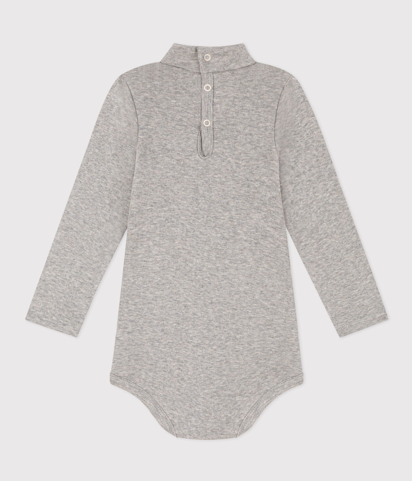 Body manches longues col roulé en coton bébé