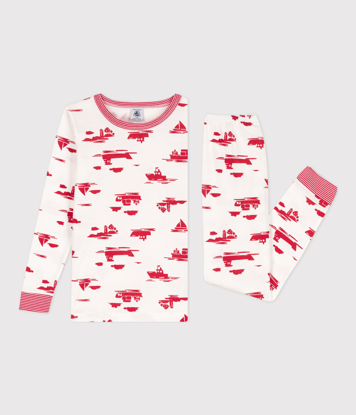 Pyjama ajusté en coton petite fille/petit garon