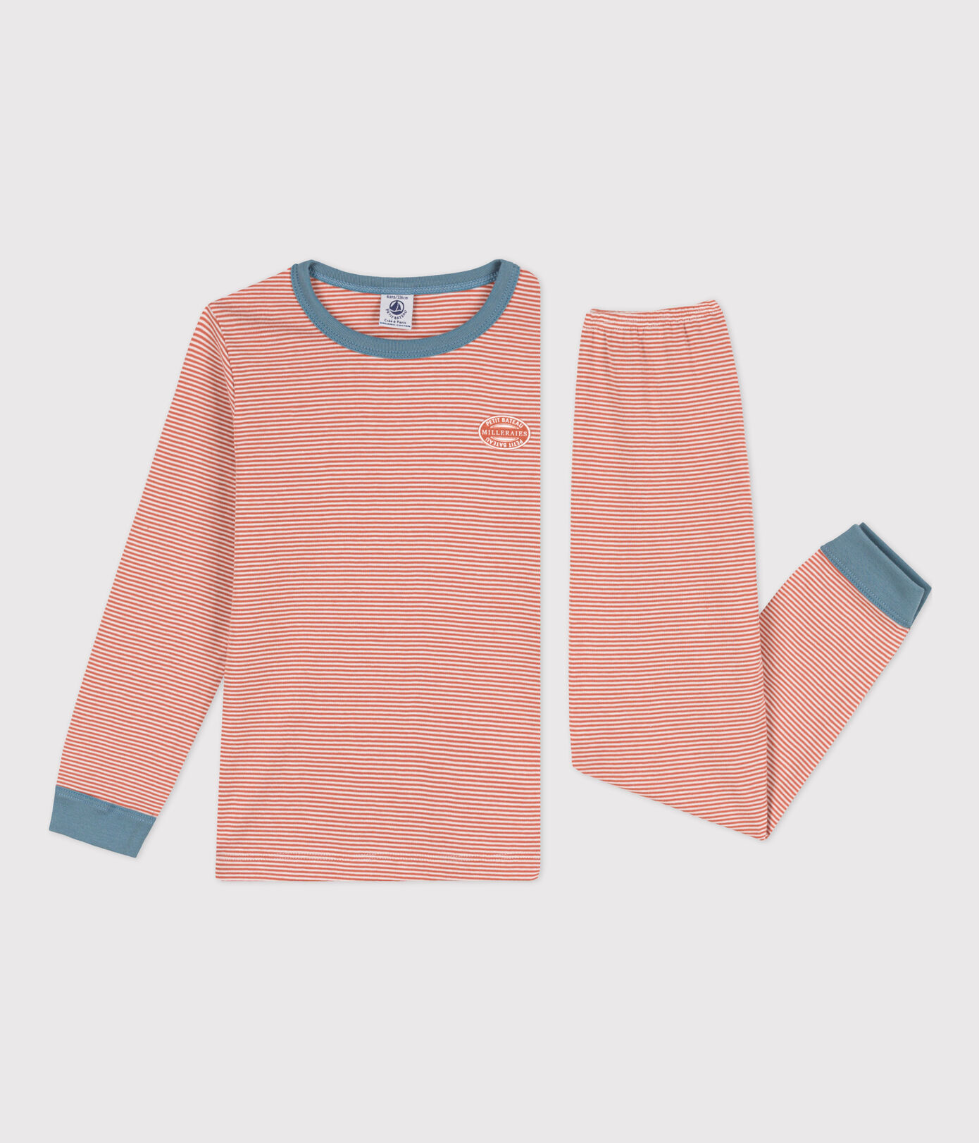 Pyjama milleraies petite fille/petit garon en coton