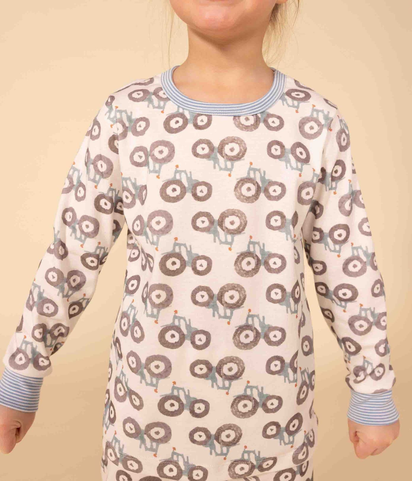 Pyjama tracteur petite fille/petit garon en coton