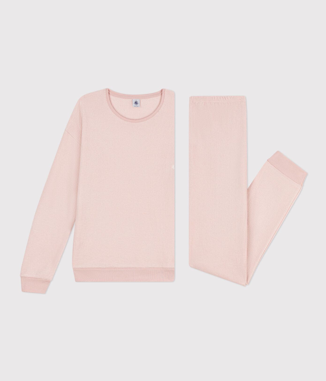 Pyjama femme en bouclette éponge