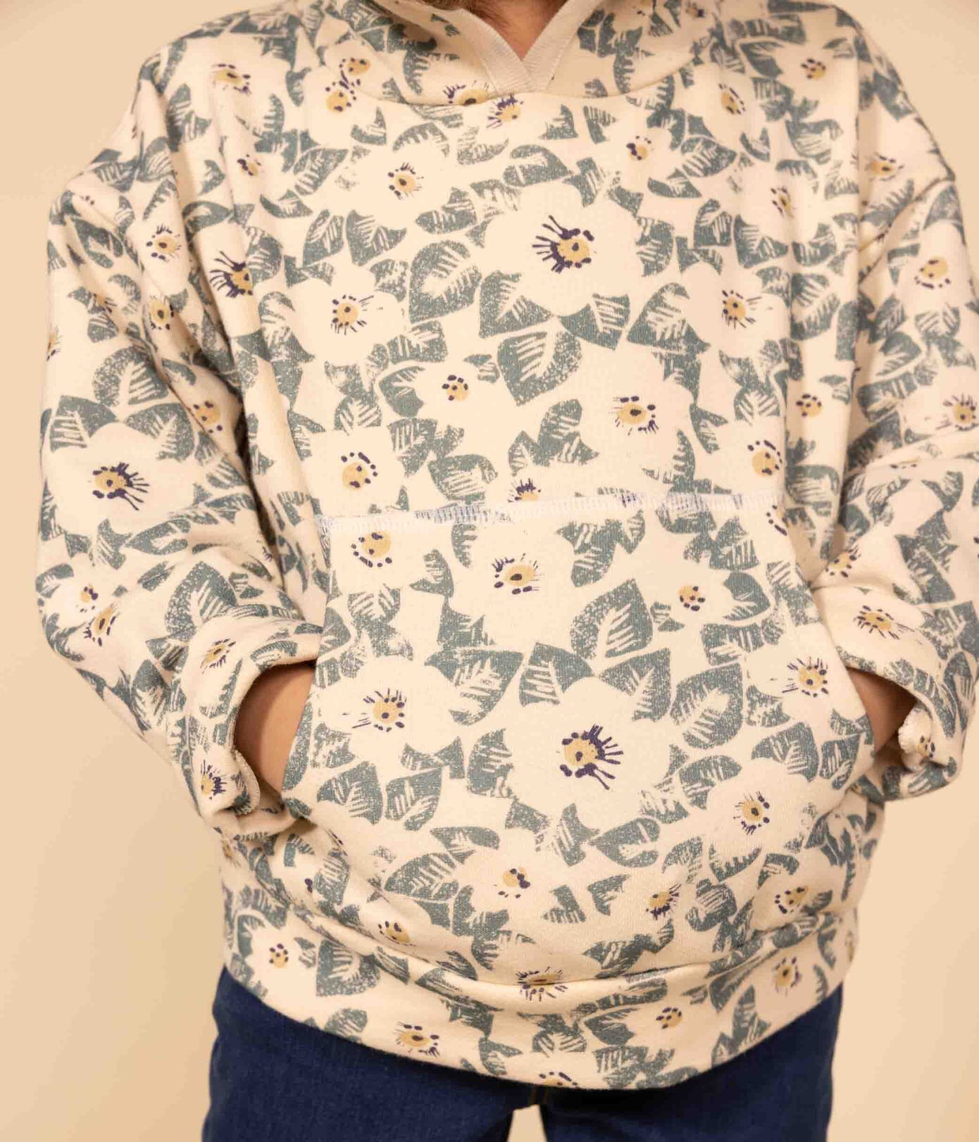 Sweatshirt à capuche en molleton enfant fille
