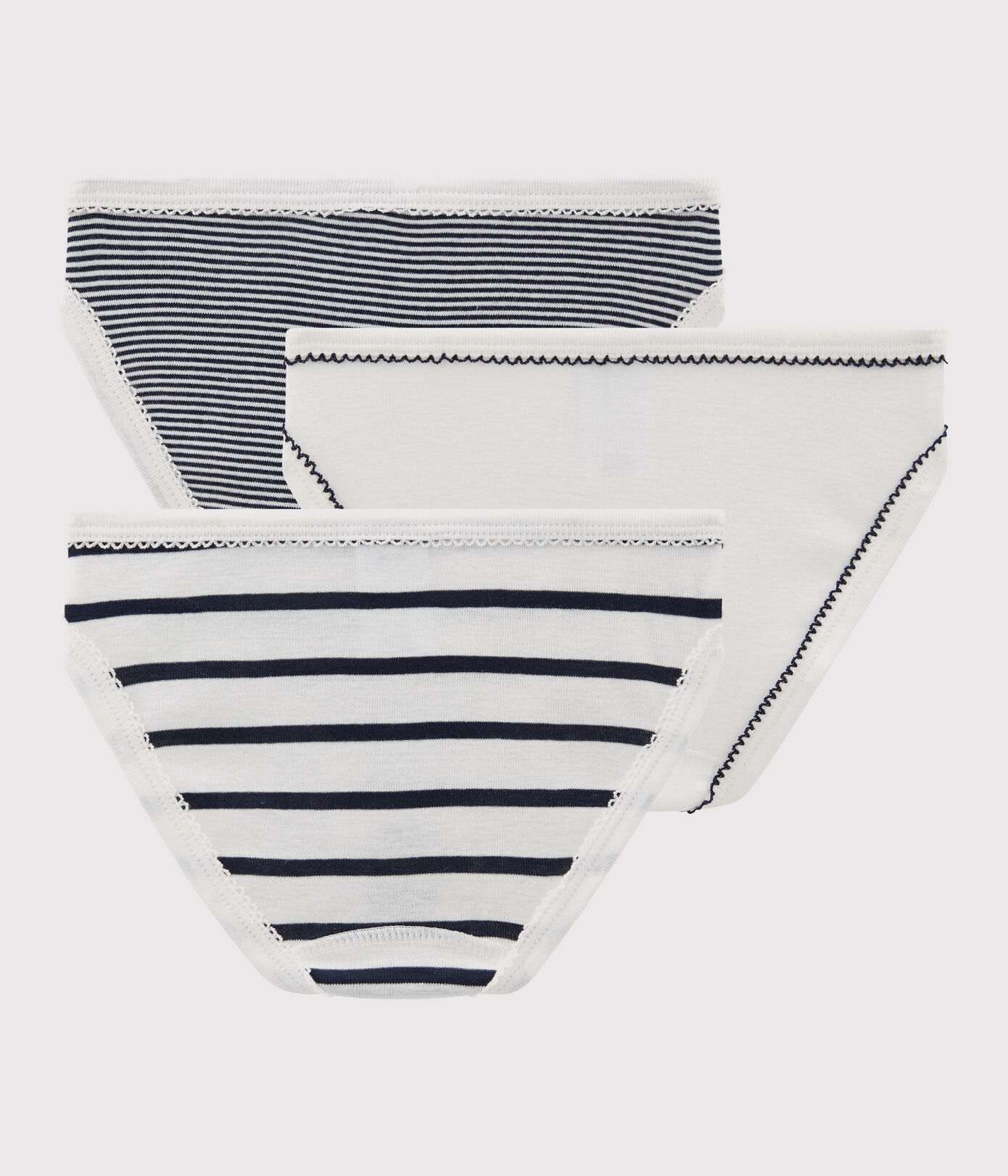 Lot de 3 culottes rayées petite fille