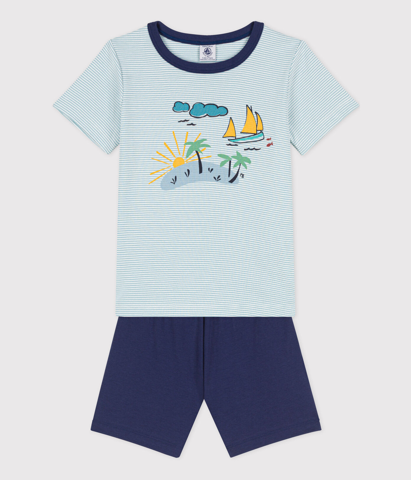 Pyjacourt explorateur en coton petit garon