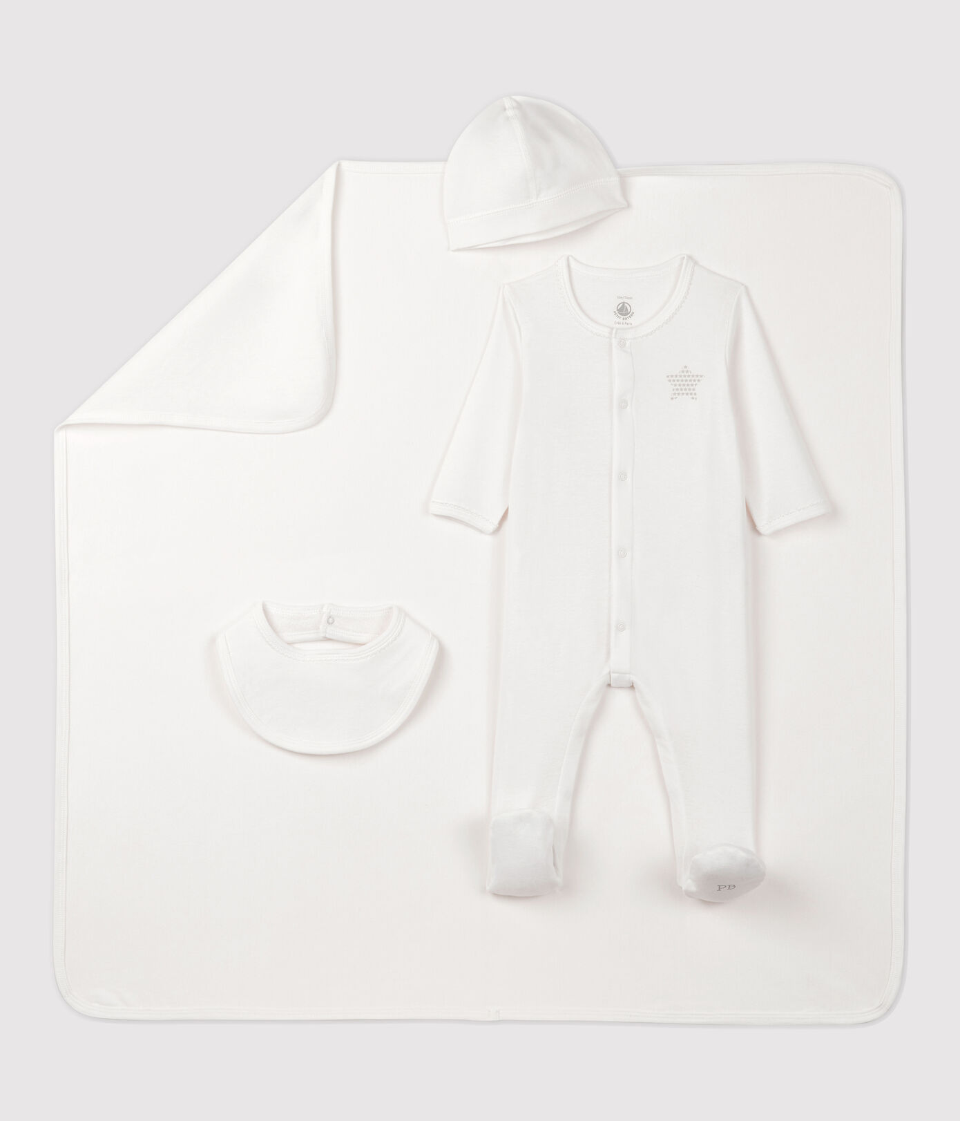 Lot 4 pièces bébé en coton biologique
