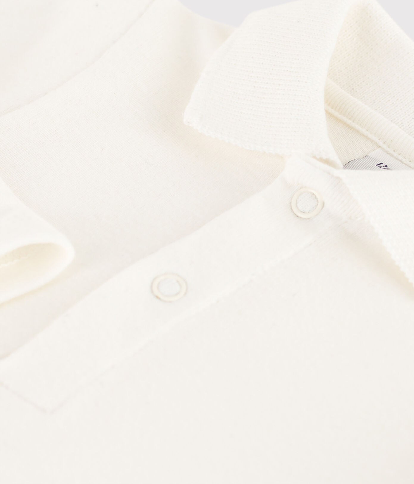 Body manches longues bébé col polo en coton