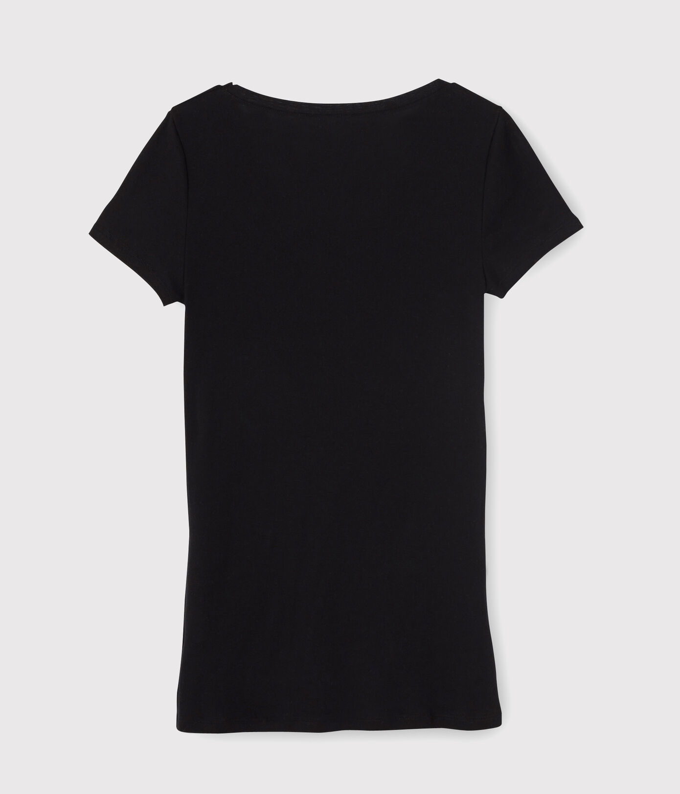 T-shirt col V iconique en coton Femme