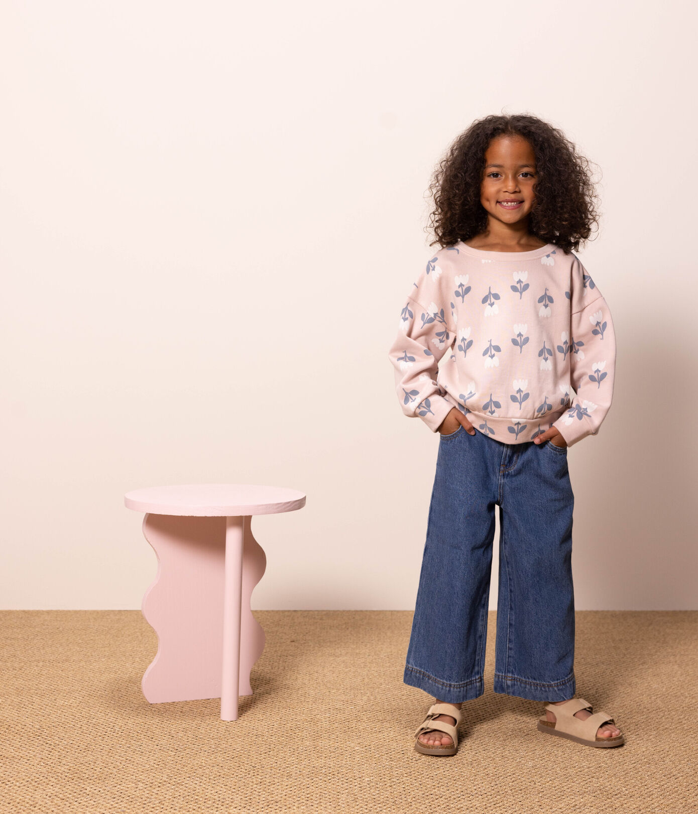 Sweatshirt en molleton enfant fille