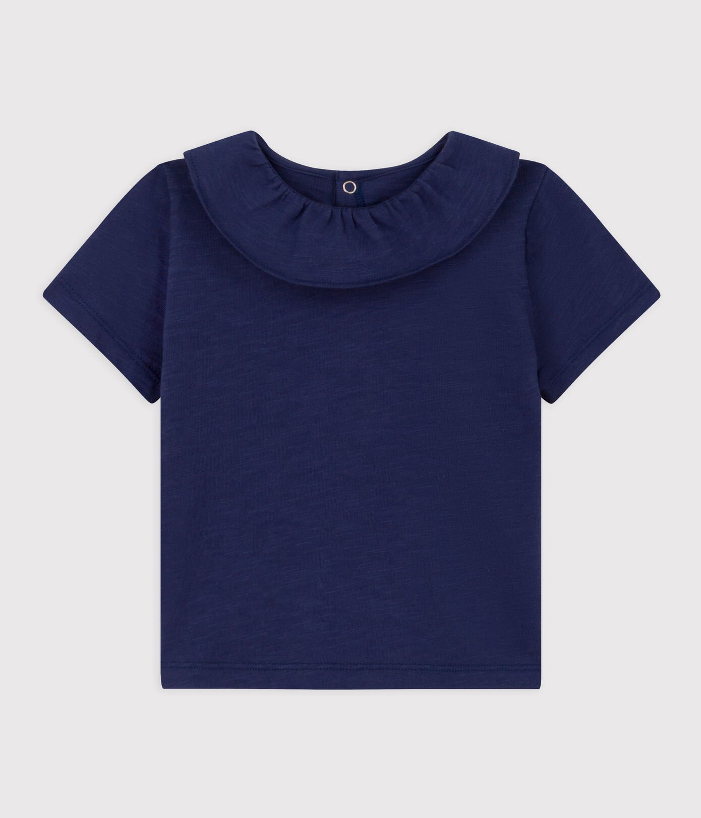Blouse manches courtes bébé en jersey flammé