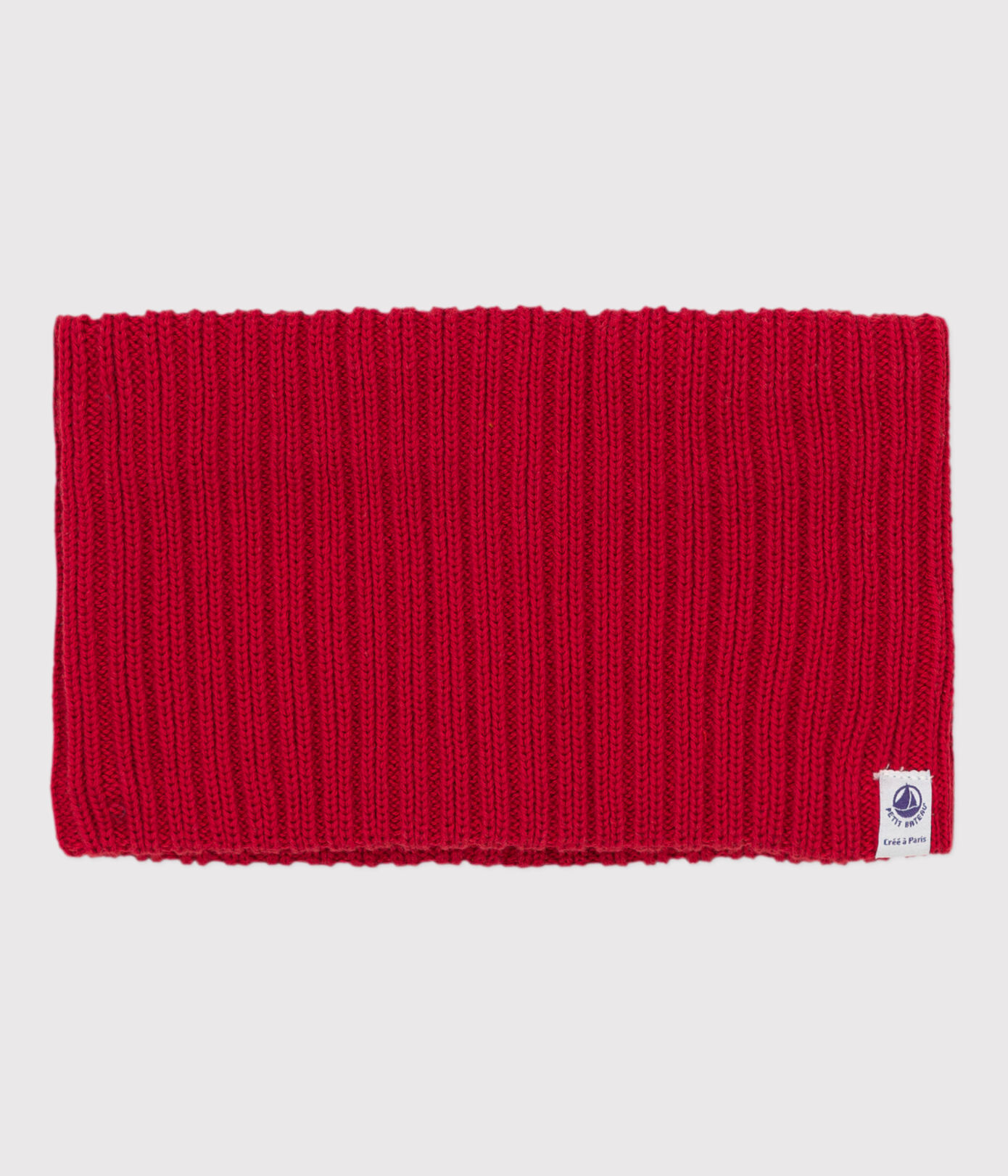 Snood bébé en tricot doublé en polaire recyclée