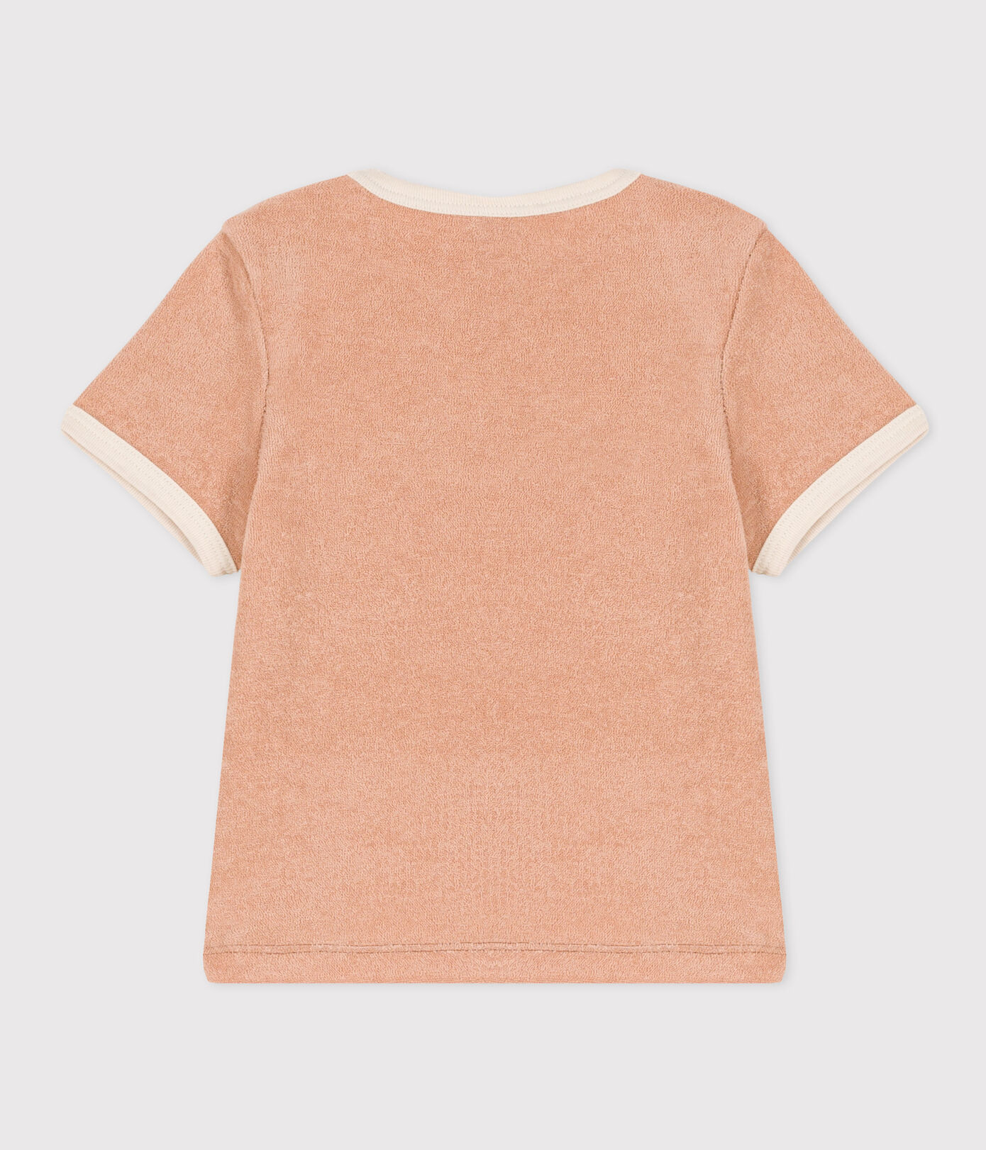 Tee-shirt manches courtes bébé en bouclette éponge