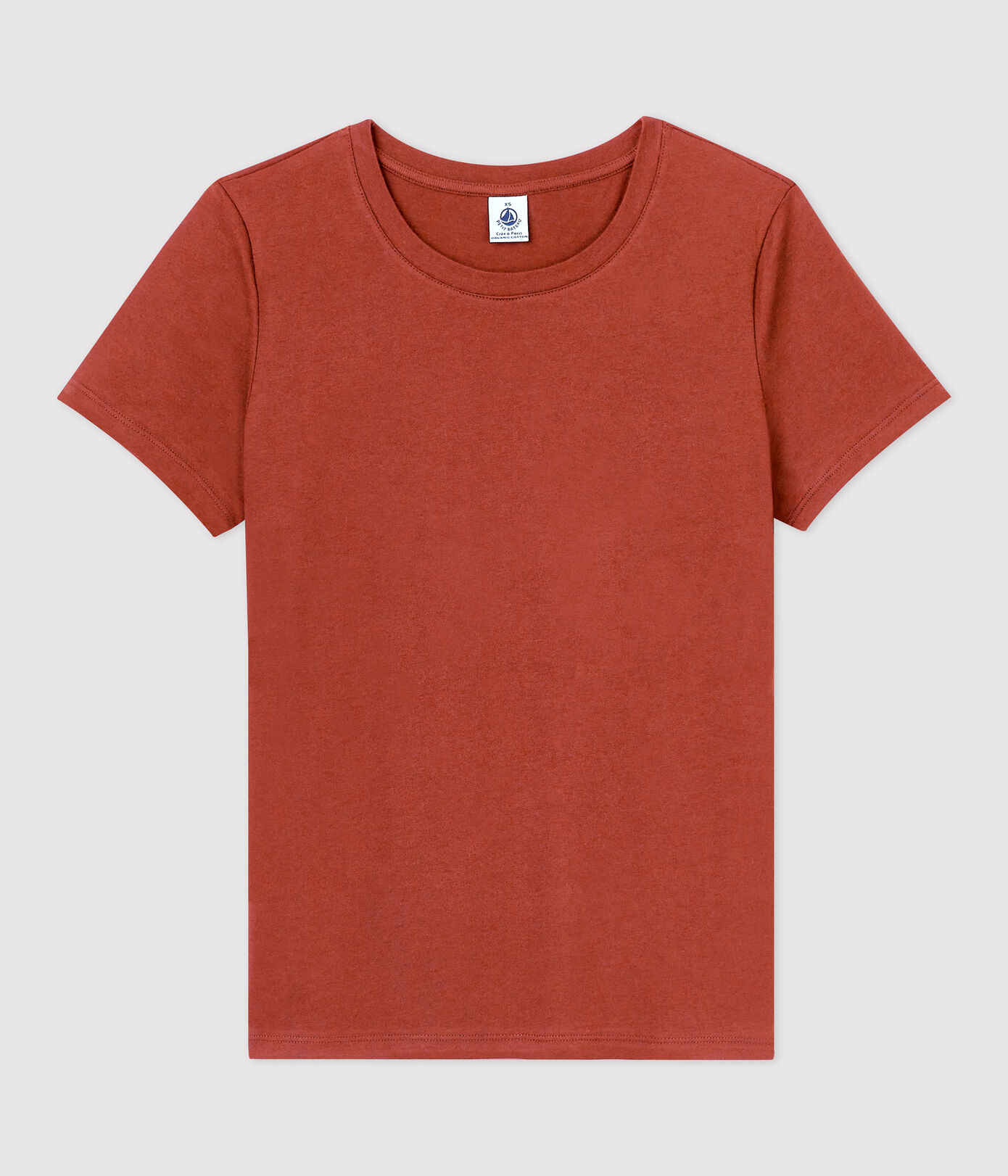 Tee-shirt LE DROIT col rond en coton bio Femme