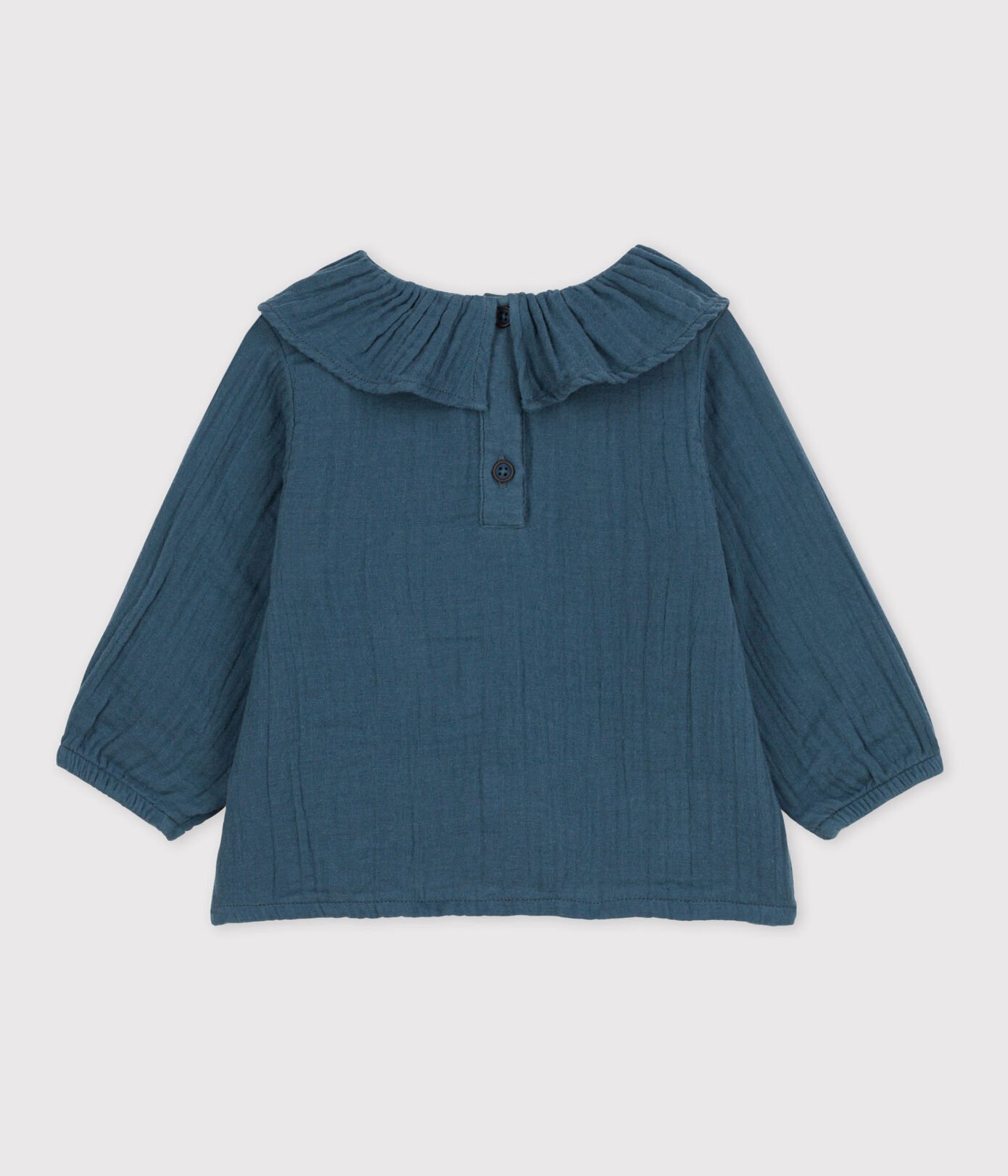 Blouse manches longues bébé en gaze de coton