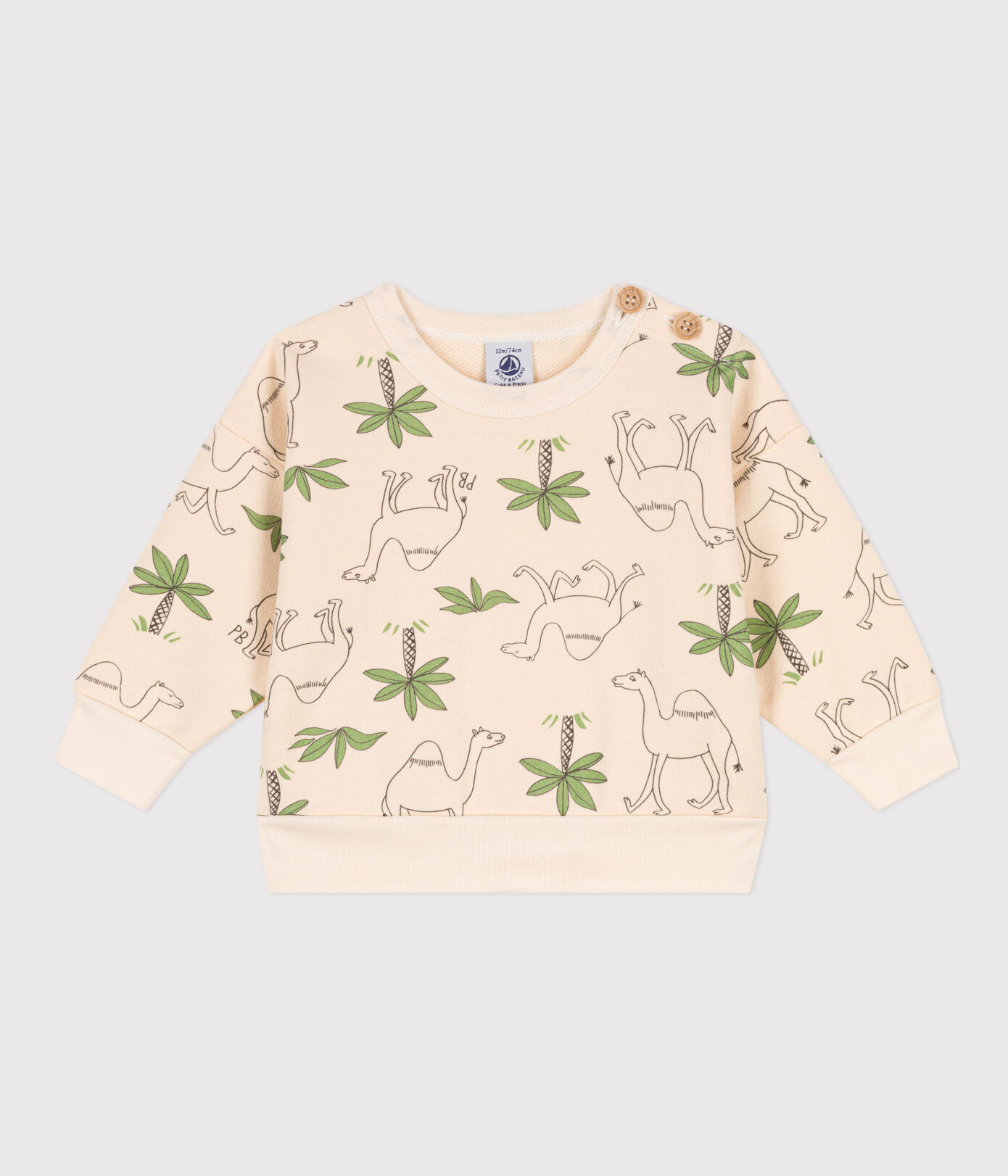 Sweatshirt bébé en molleton imprimé