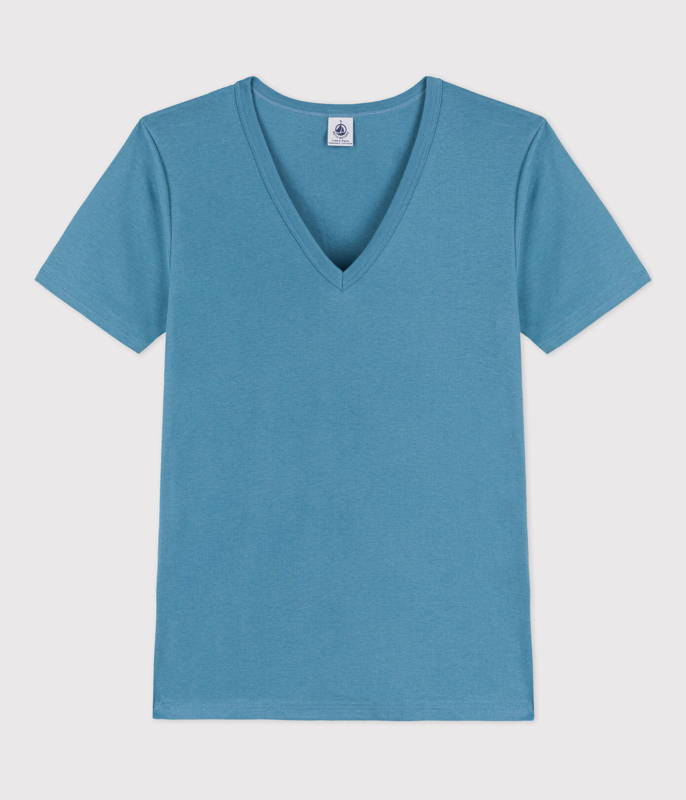 Tee-shirt L'ICONIQUE col V en coton Femme