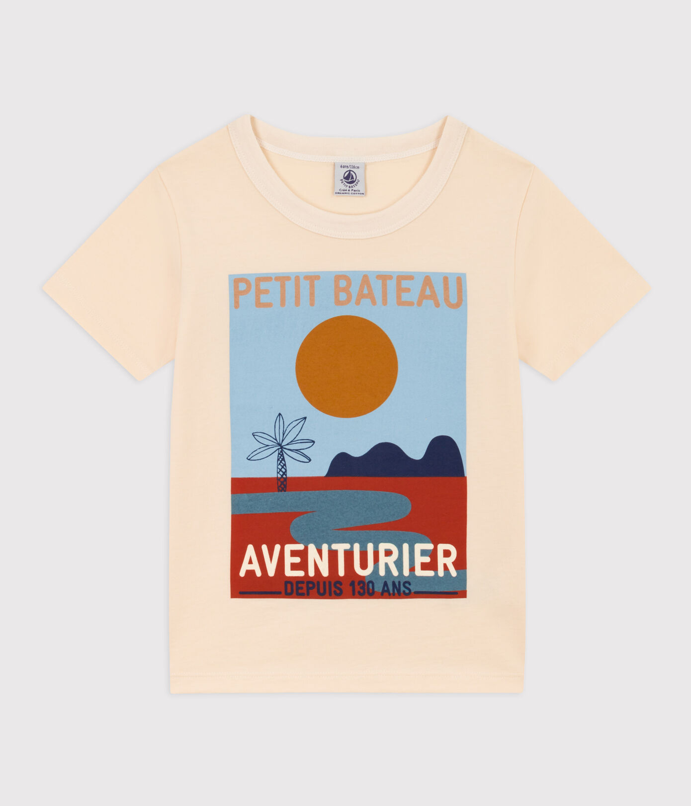 Tee-shirt manches courtes en coton enfant garon