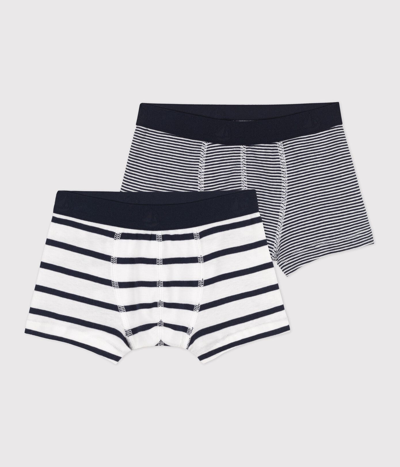 Lot de 2 boxers rayés petit garon