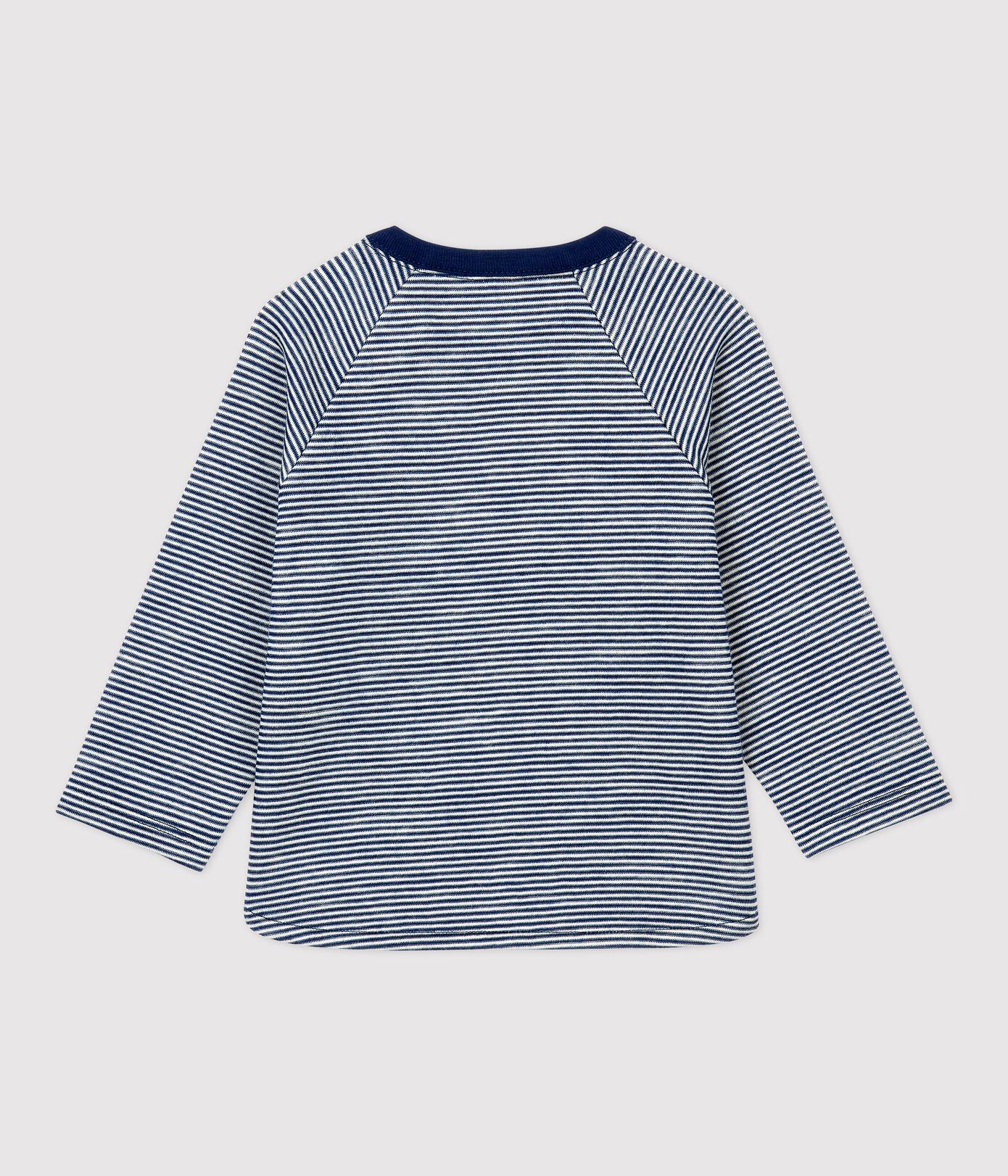 Tee-shirt en laine et coton bébé.