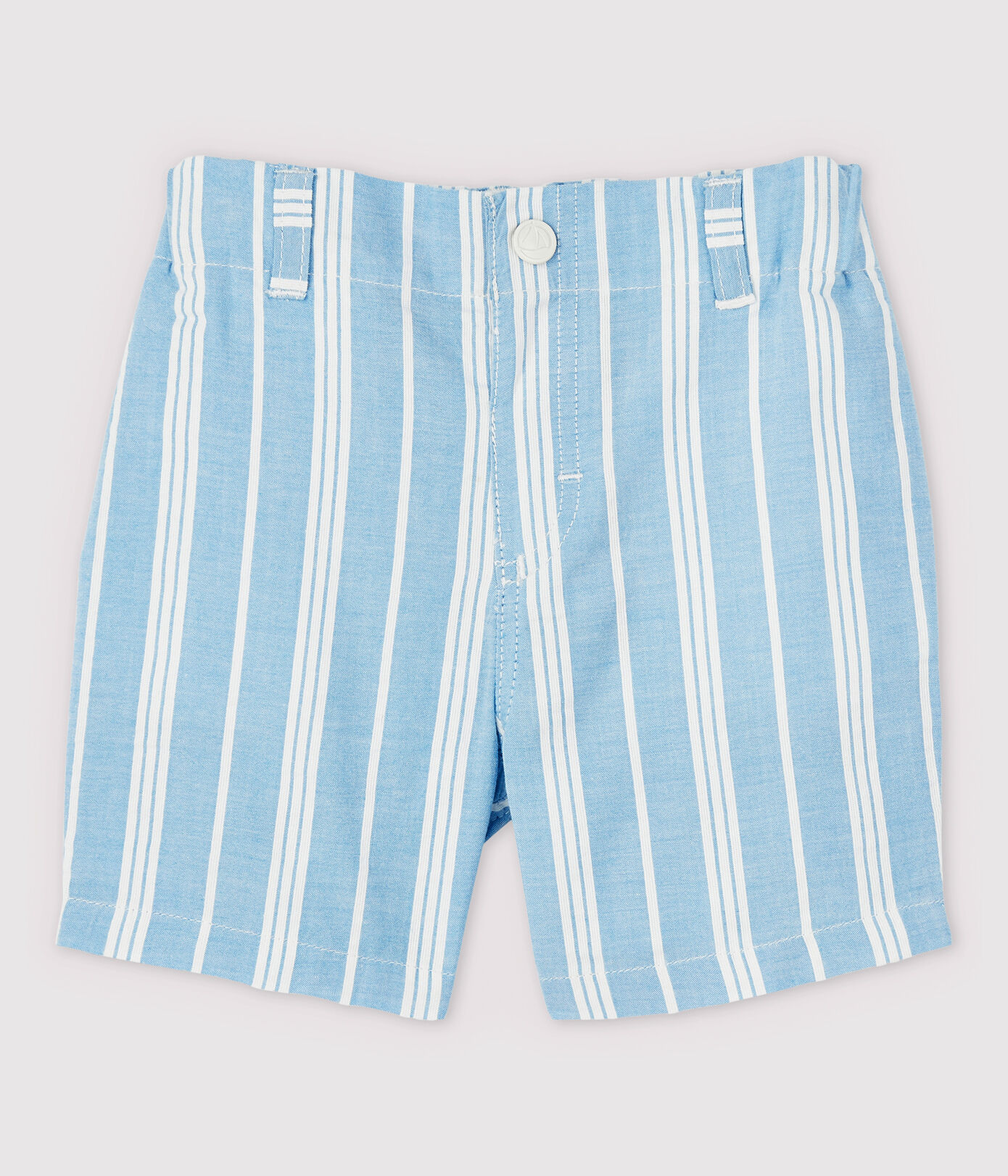 Short rayé en popeline bébé garon