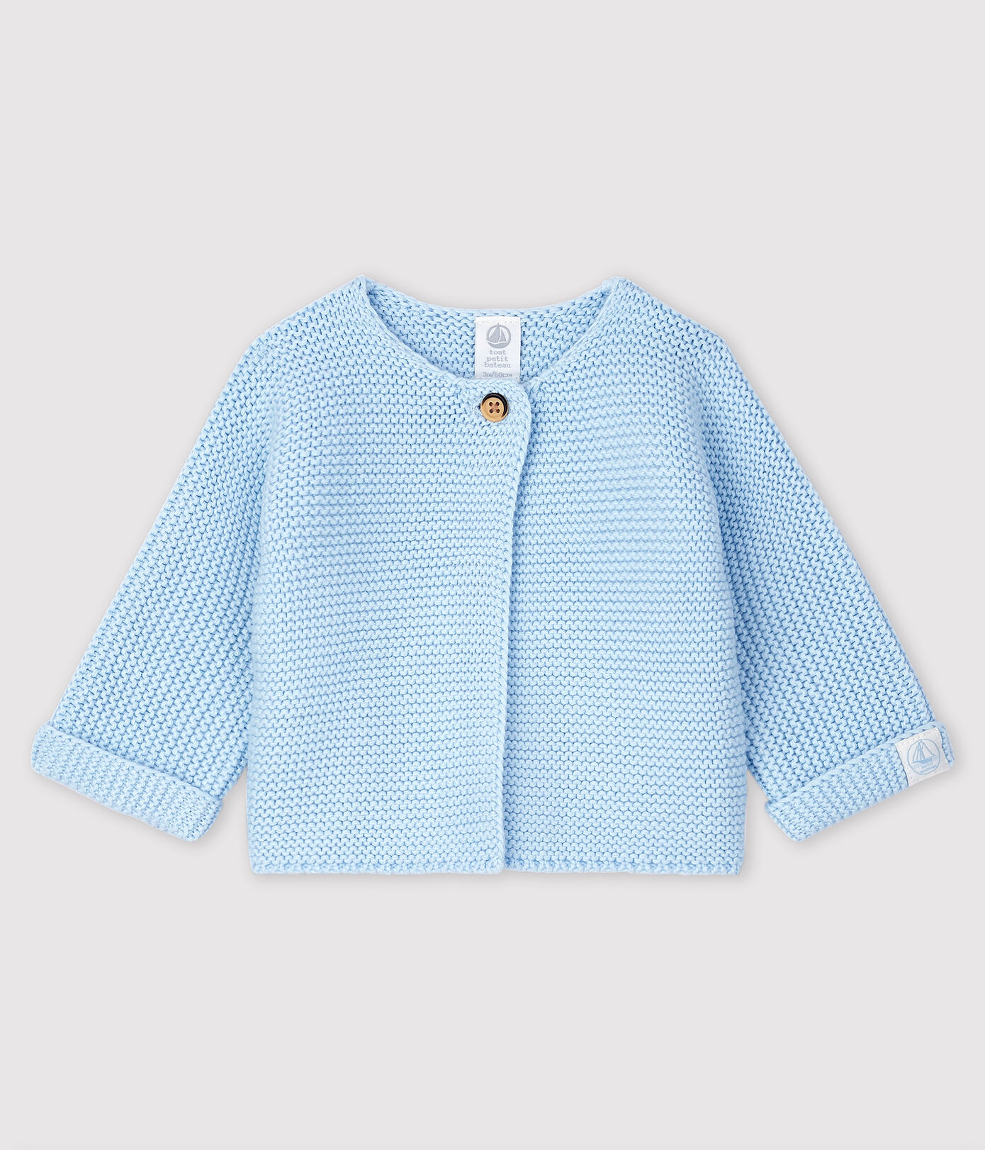 Cardigan en tricot de coton biologique bébé