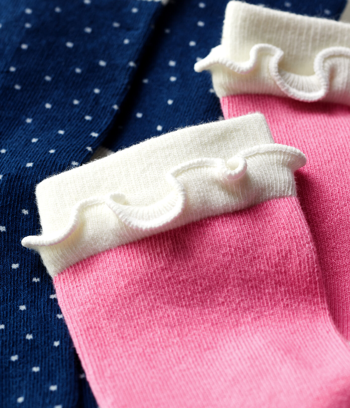 Lot de 2 paires de chaussettes enfant fille