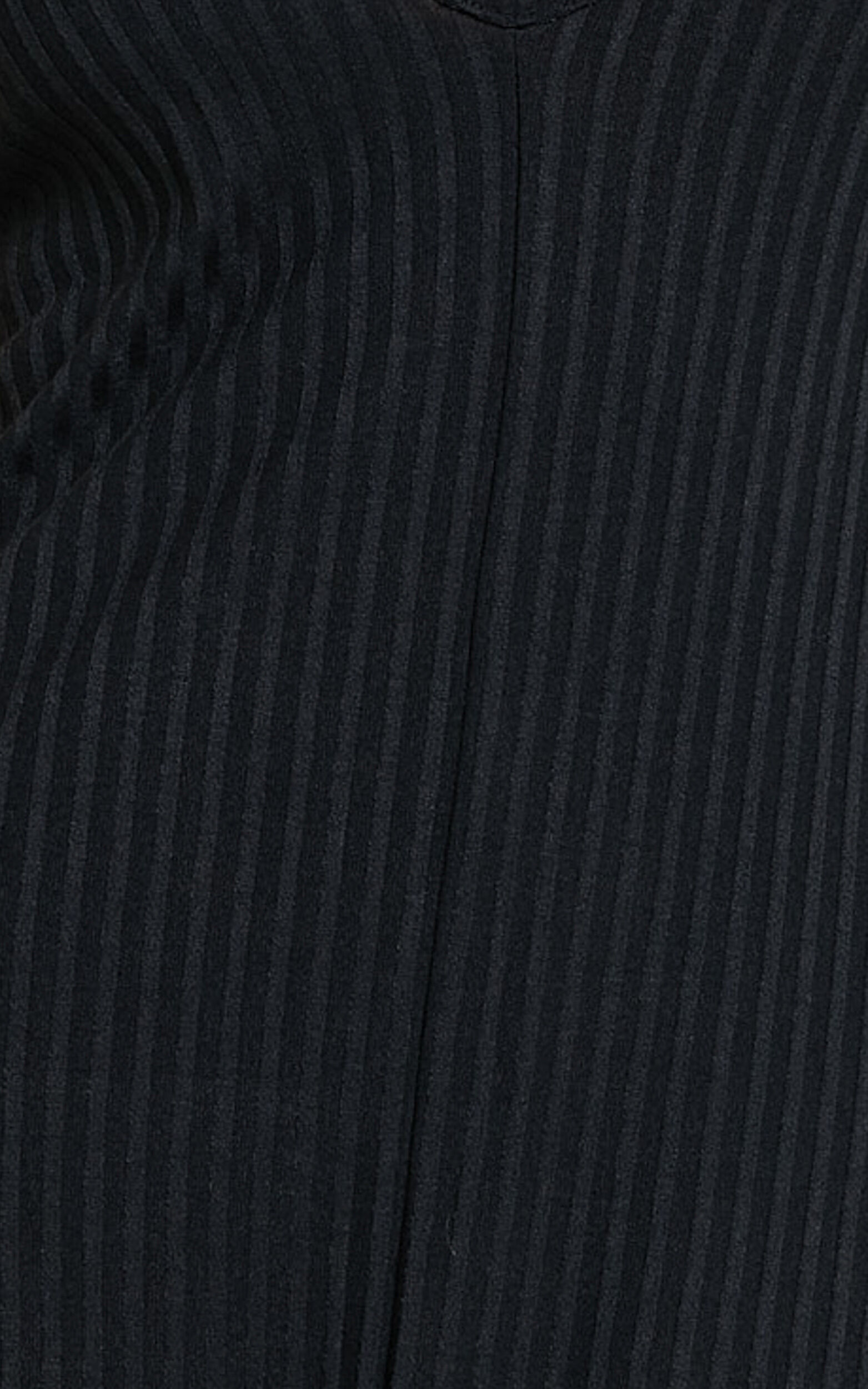 Jacky Maxi Dress - Strappy Plunge Cross Back Tie A Line Dress in Black