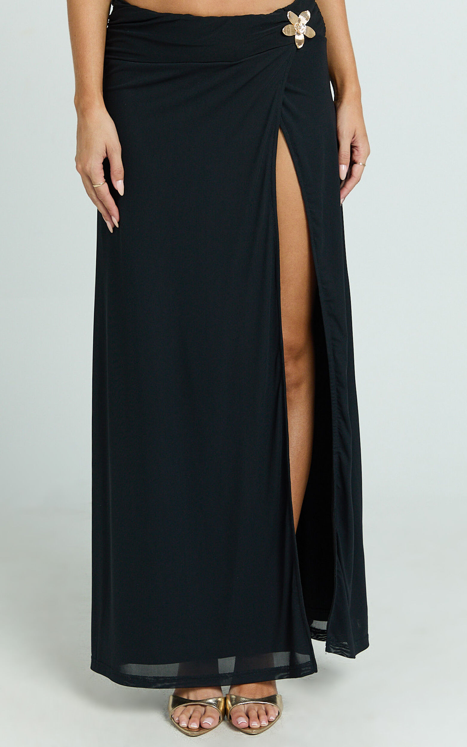 Runaway The Label - Farley Maxi Skirt in Black