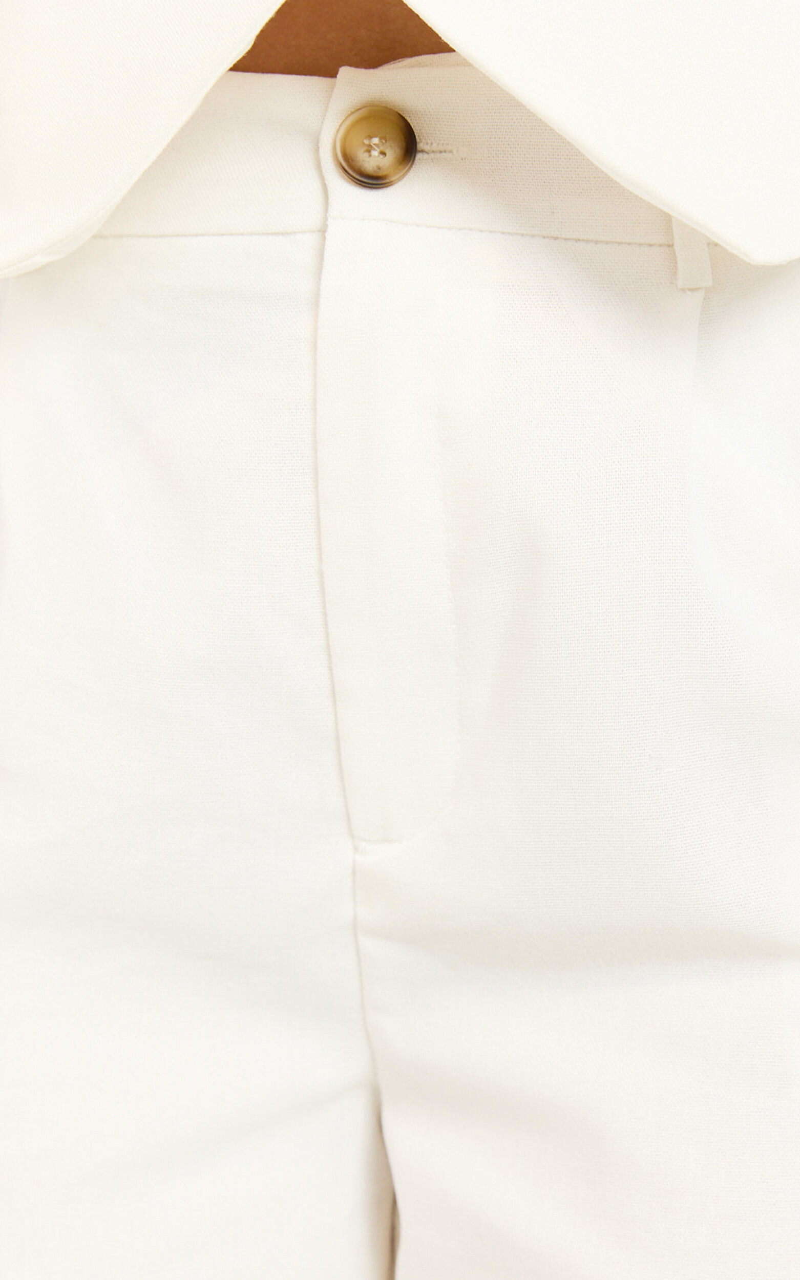 Kiraye Pants - Linen High Waist Tailored Pants in Off White