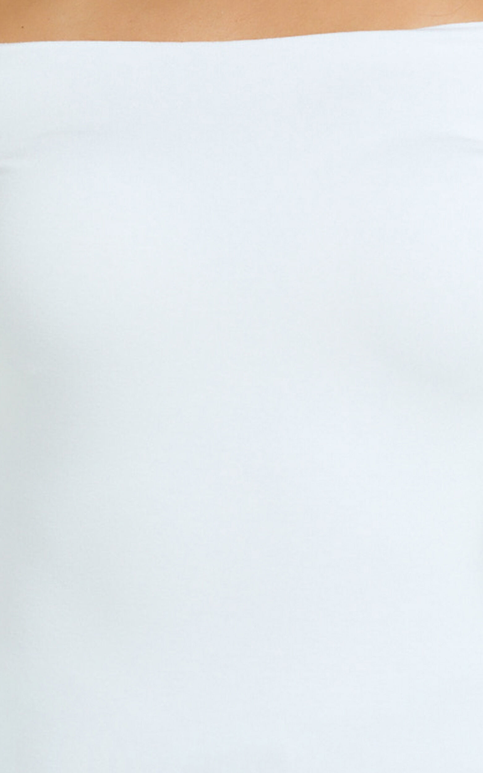 Twiggy Top - Off Shoulder Long Sleeve Fitted Top in White