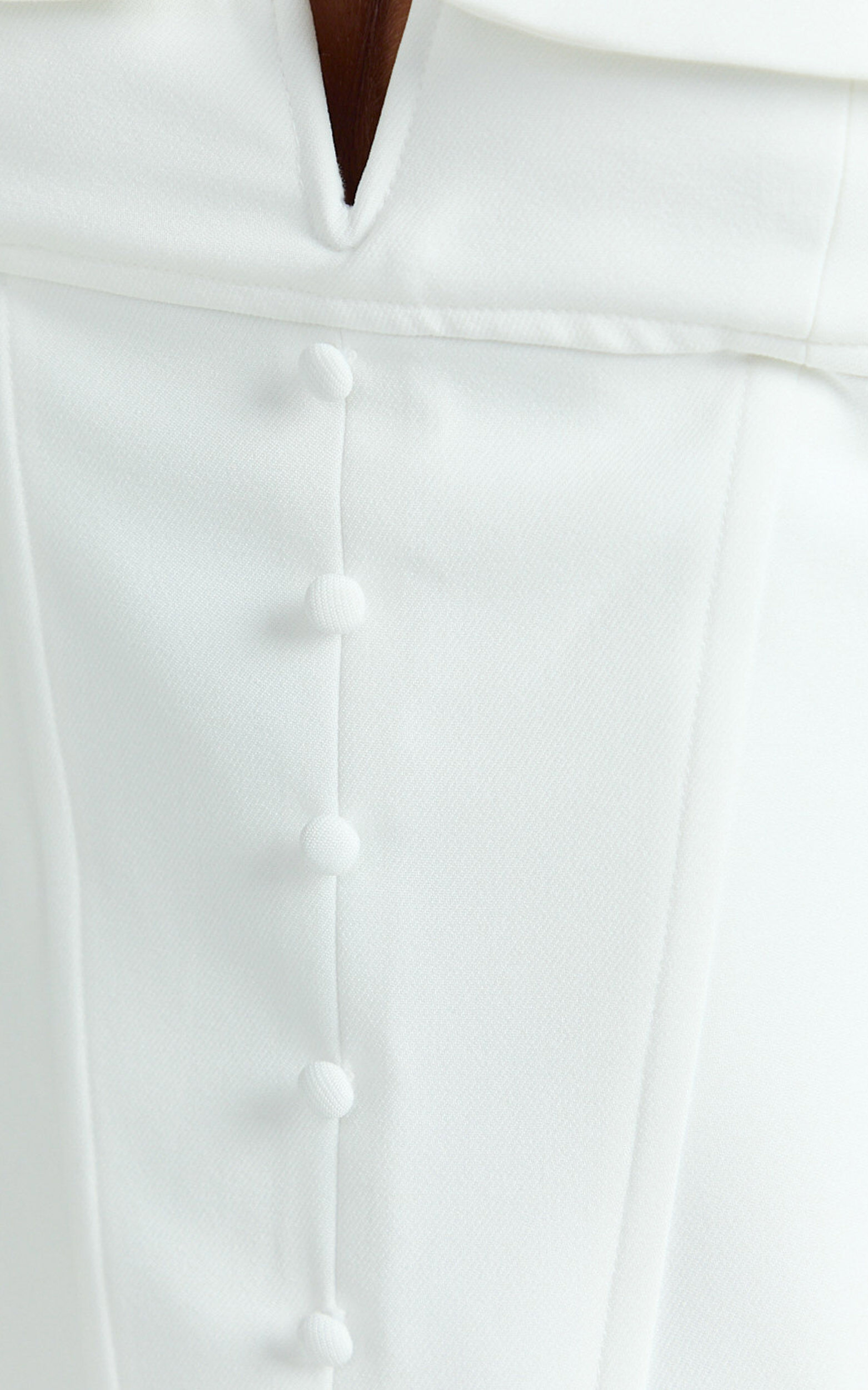 Stacey Two Piece Set - Cap Sleeve Square Neck Top And Mid Rise Fitted Skirt in White