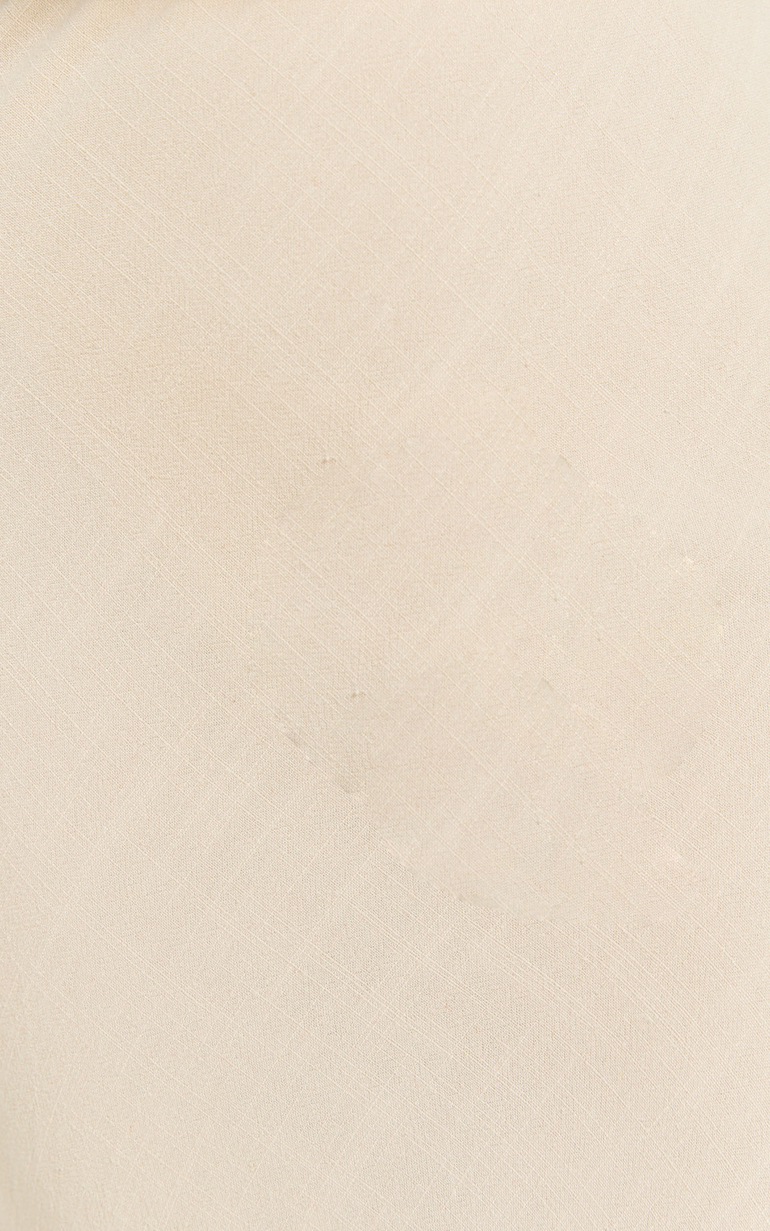 Olivia Midi Skirt - Mid Waisted Linen Bias Cut Split Skirt in Natural