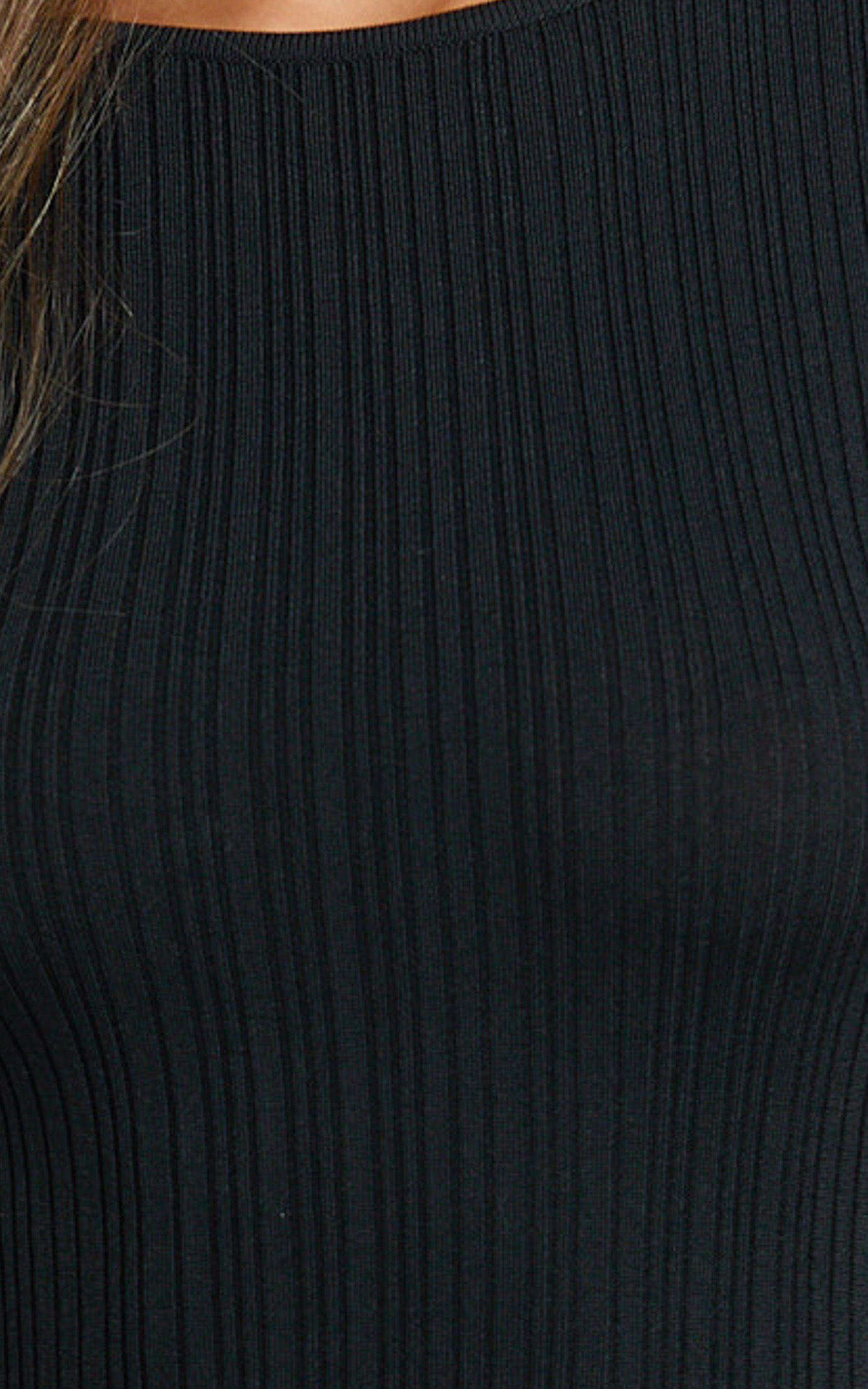 Zoraida Maxi Dress - Backless Dress in Black