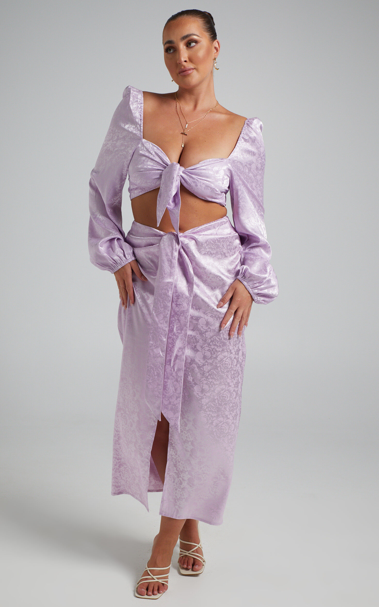 Runaway The Label - Roxie Tie Top in Lilac