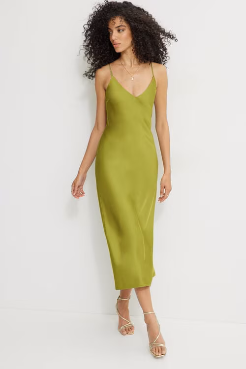 Aimee Satin Maxi Dress