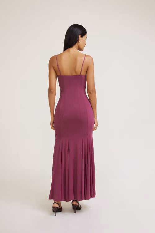 Dahlia Scoop Neck Mermaid Maxi Dress
