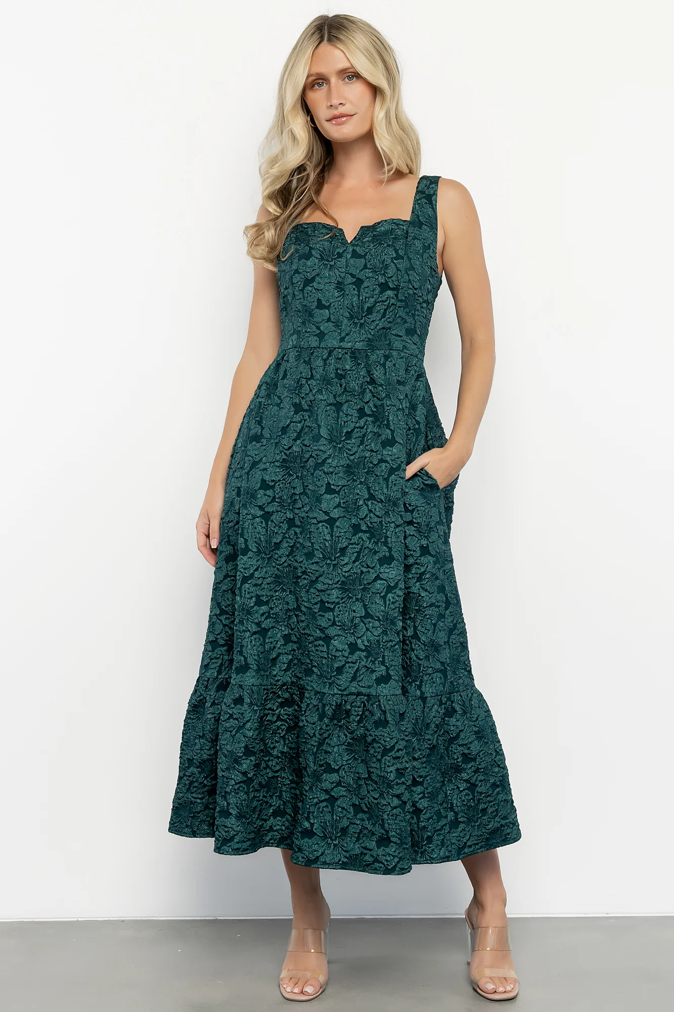 Maura Midi Dress | Green