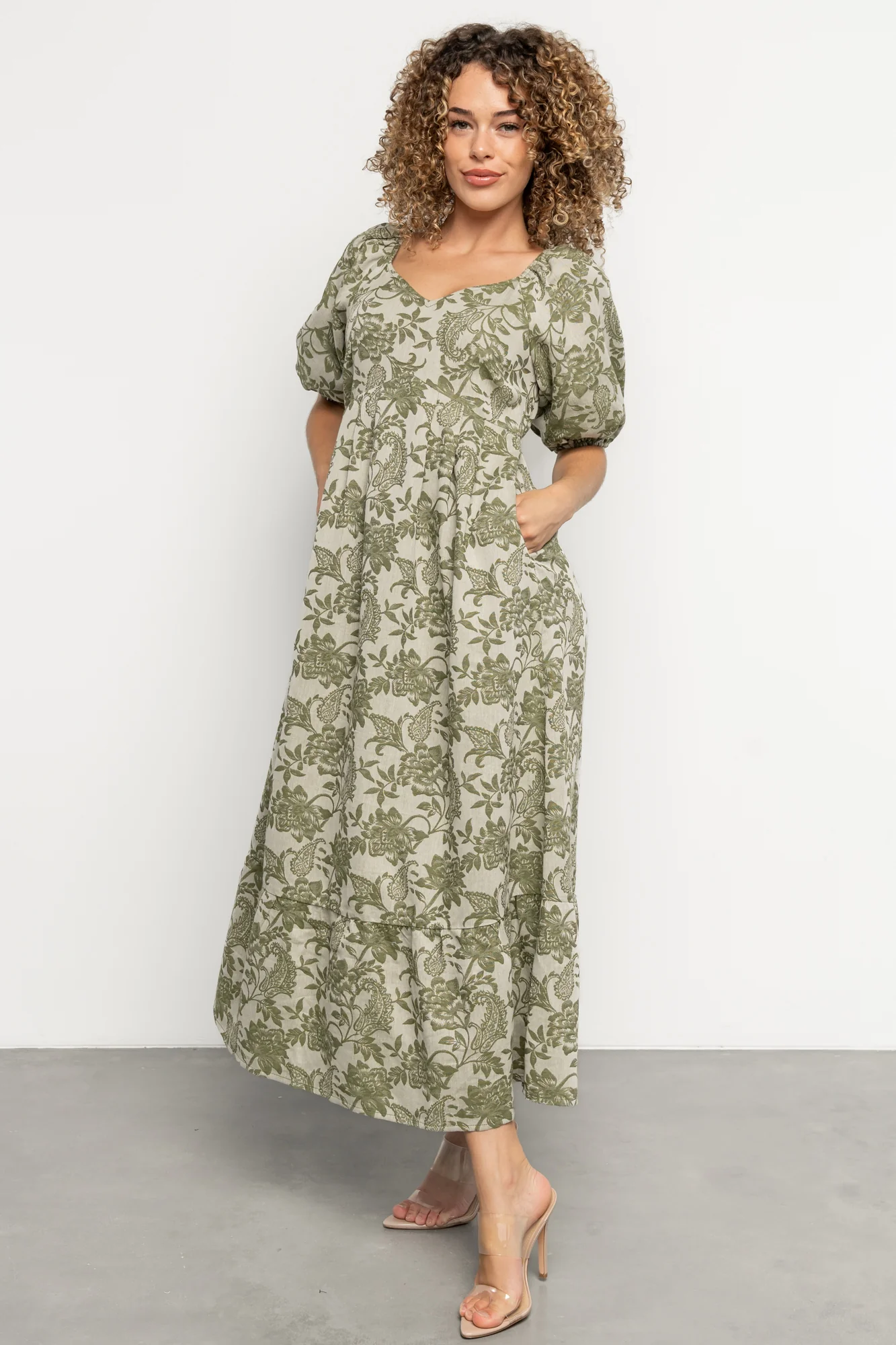Giuliana Dress | Green Print