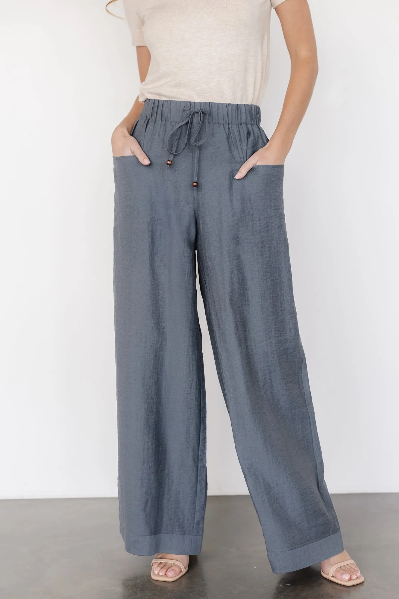 Leza Pants | Slate Blue