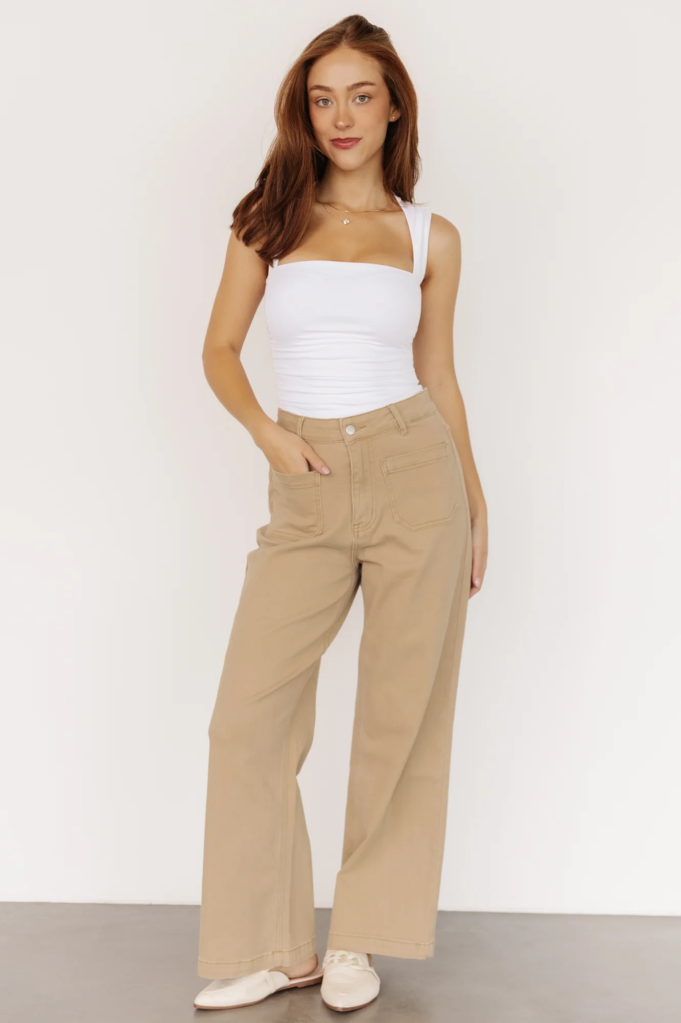 Emery Denim Pants | Natural