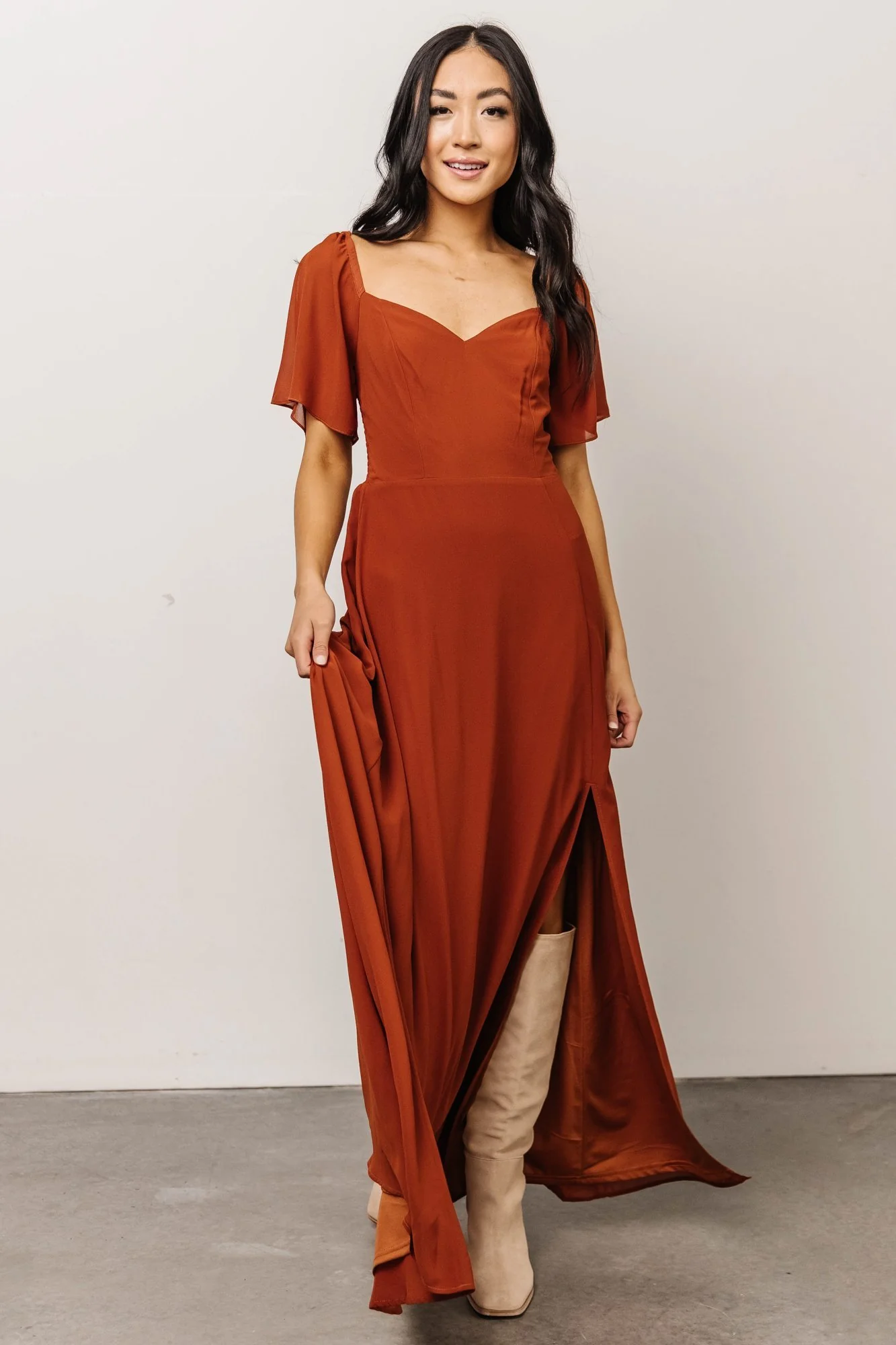 Sierra Sweetheart Maxi Dress | Spice