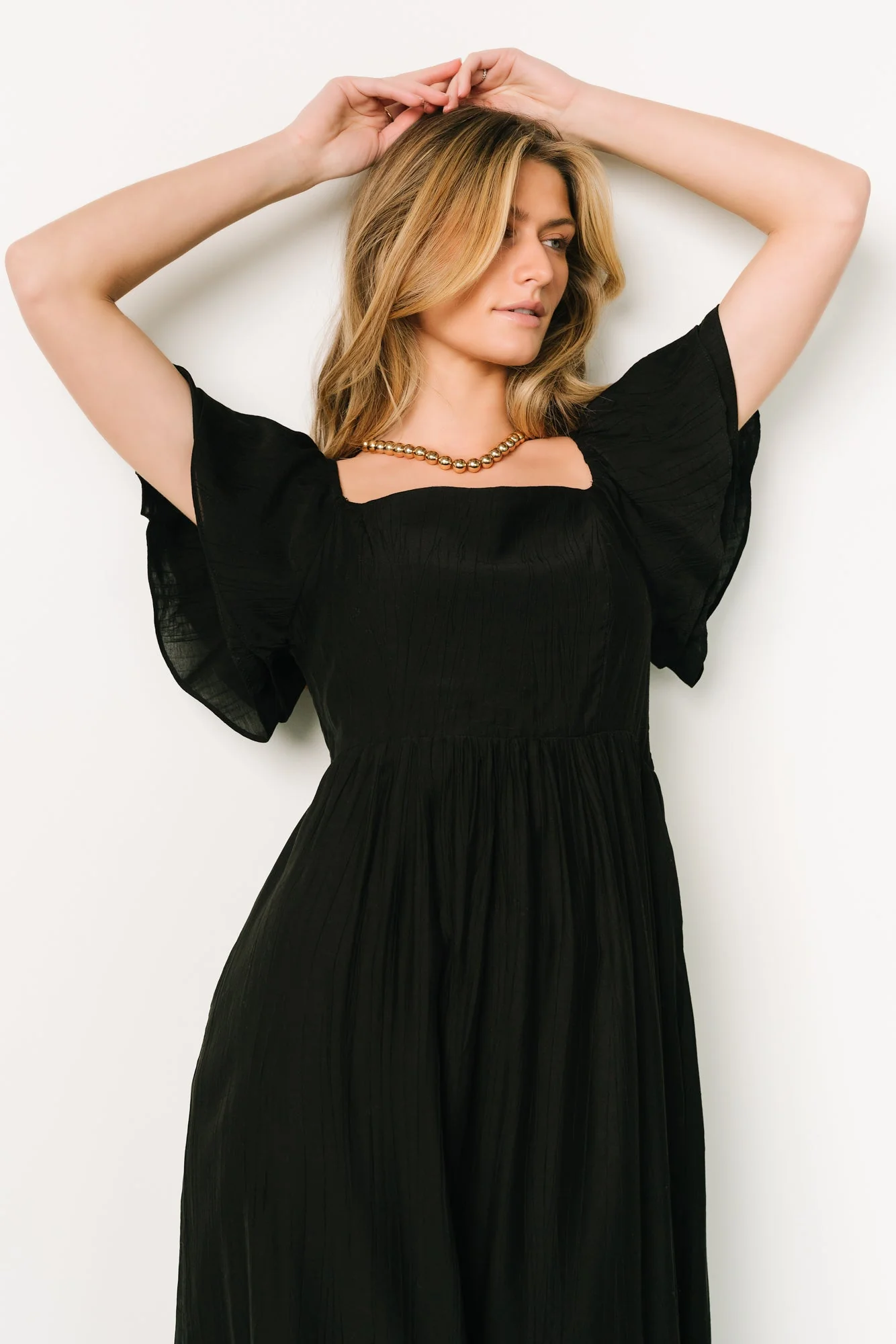 Buttercup Midi Dress | Black