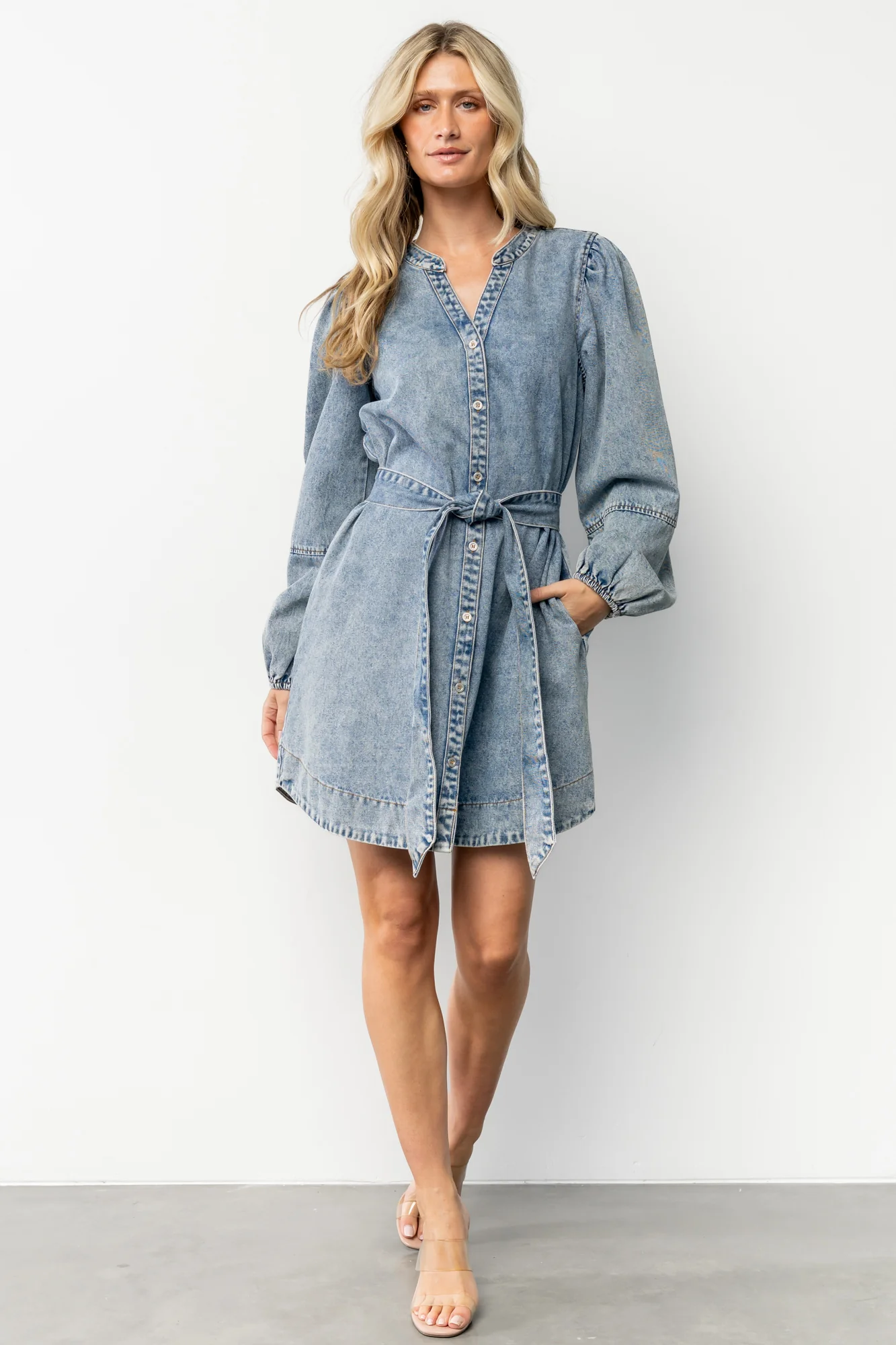 Tora Denim Dress | Light Wash