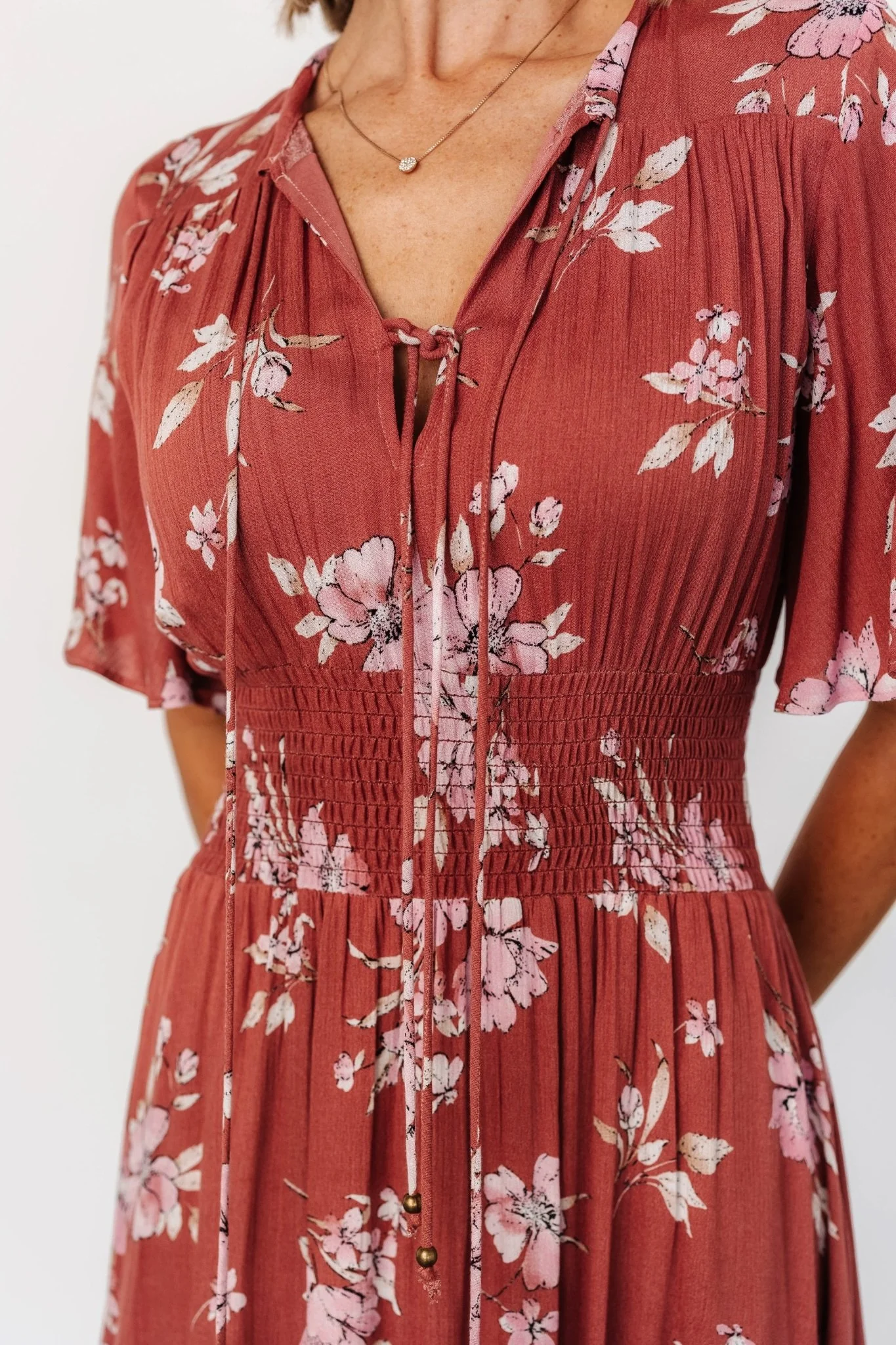 Spell Boho Midi Dress | Terracotta Floral