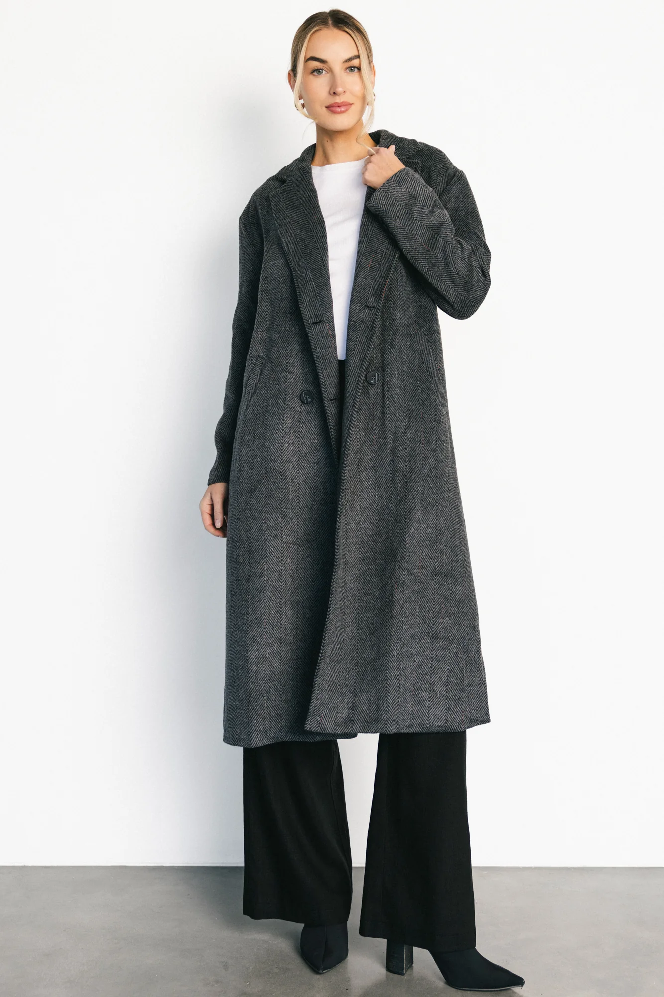 London Long Coat | Charcoal