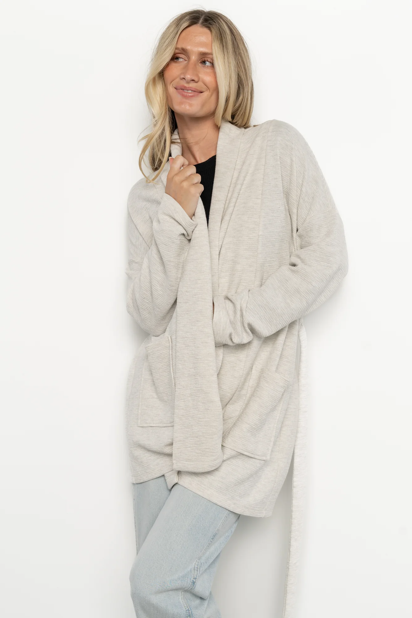 Clairemont Cardigan | Light Gray