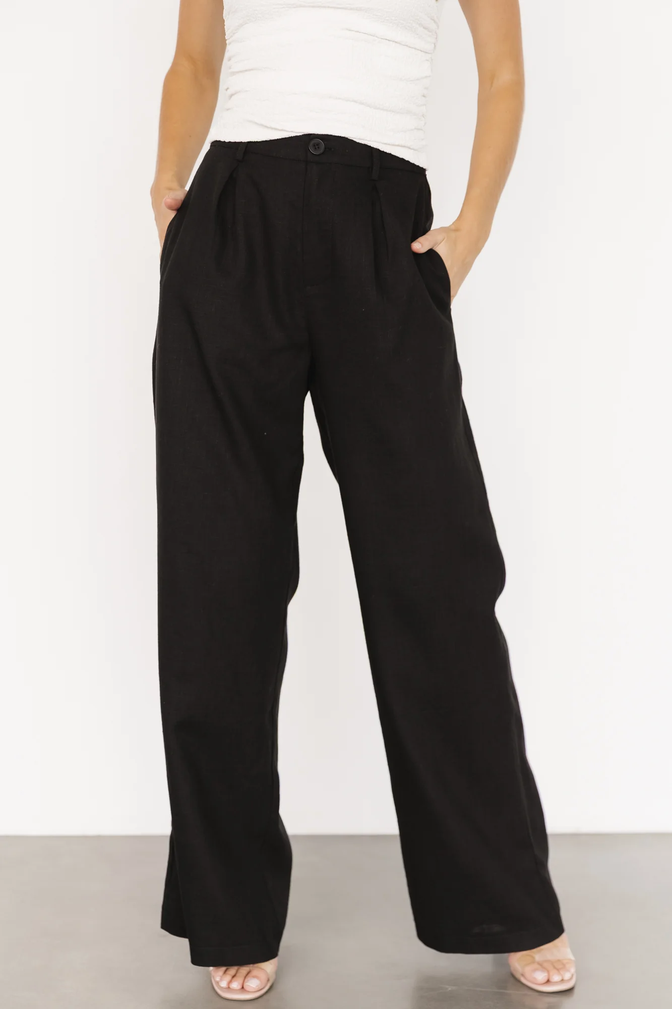 Malin Wide Leg Pants | Black