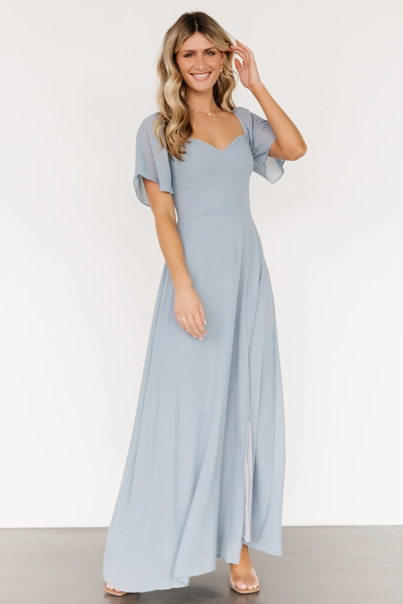 Sierra Sweetheart Maxi Dress | Light Blue