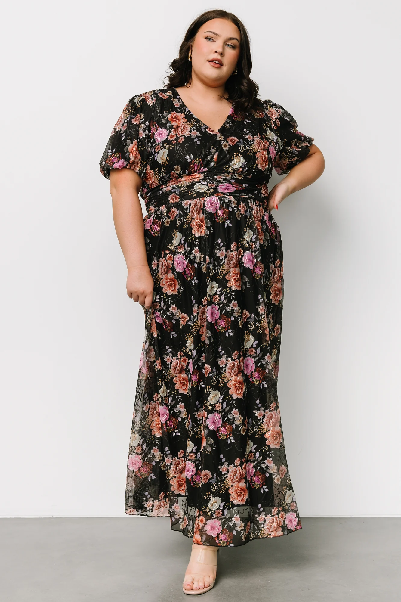 Ardley Maxi Dress | Black Multi Floral