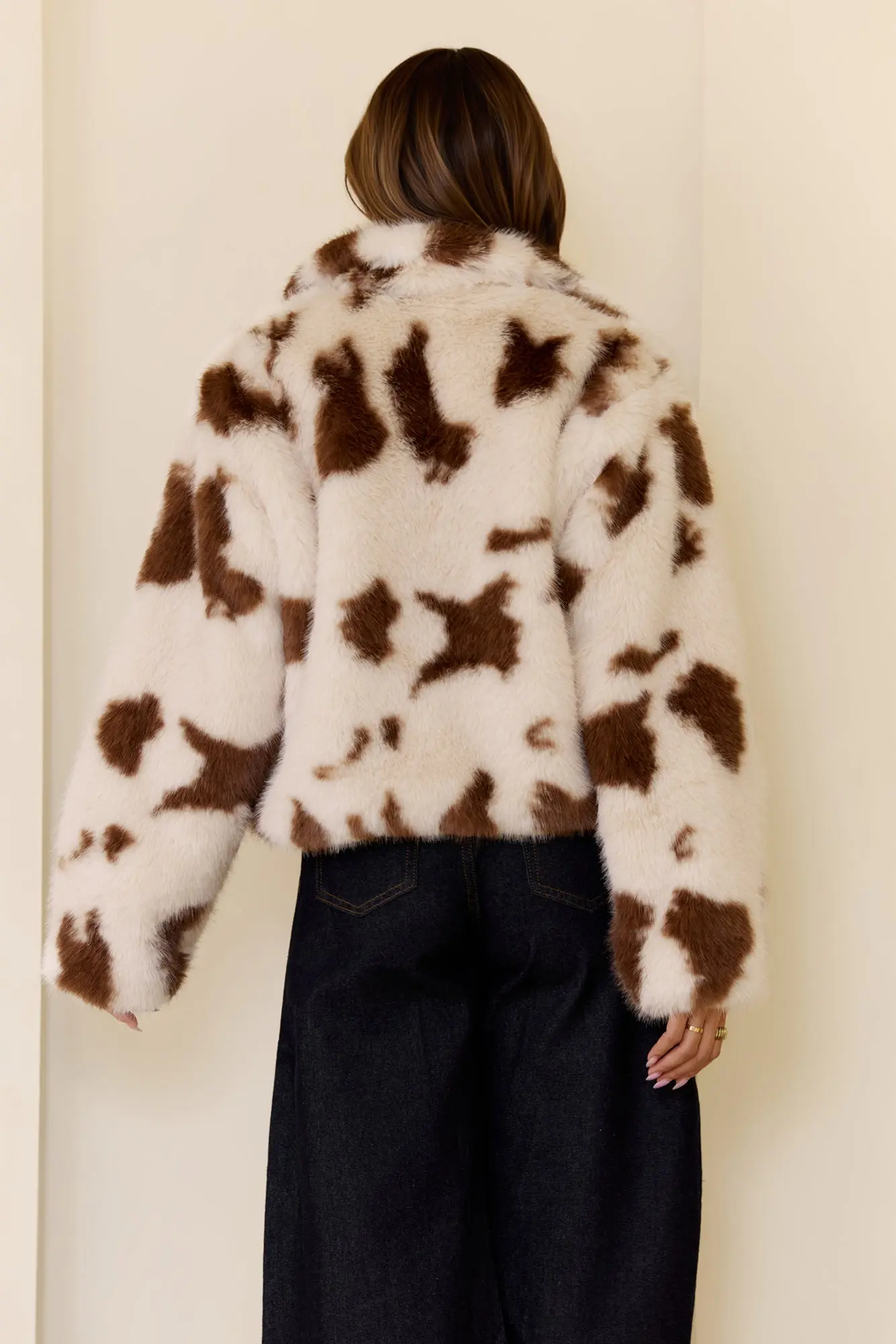 Dark Hour Darling Faux Fur Jacket Ivory